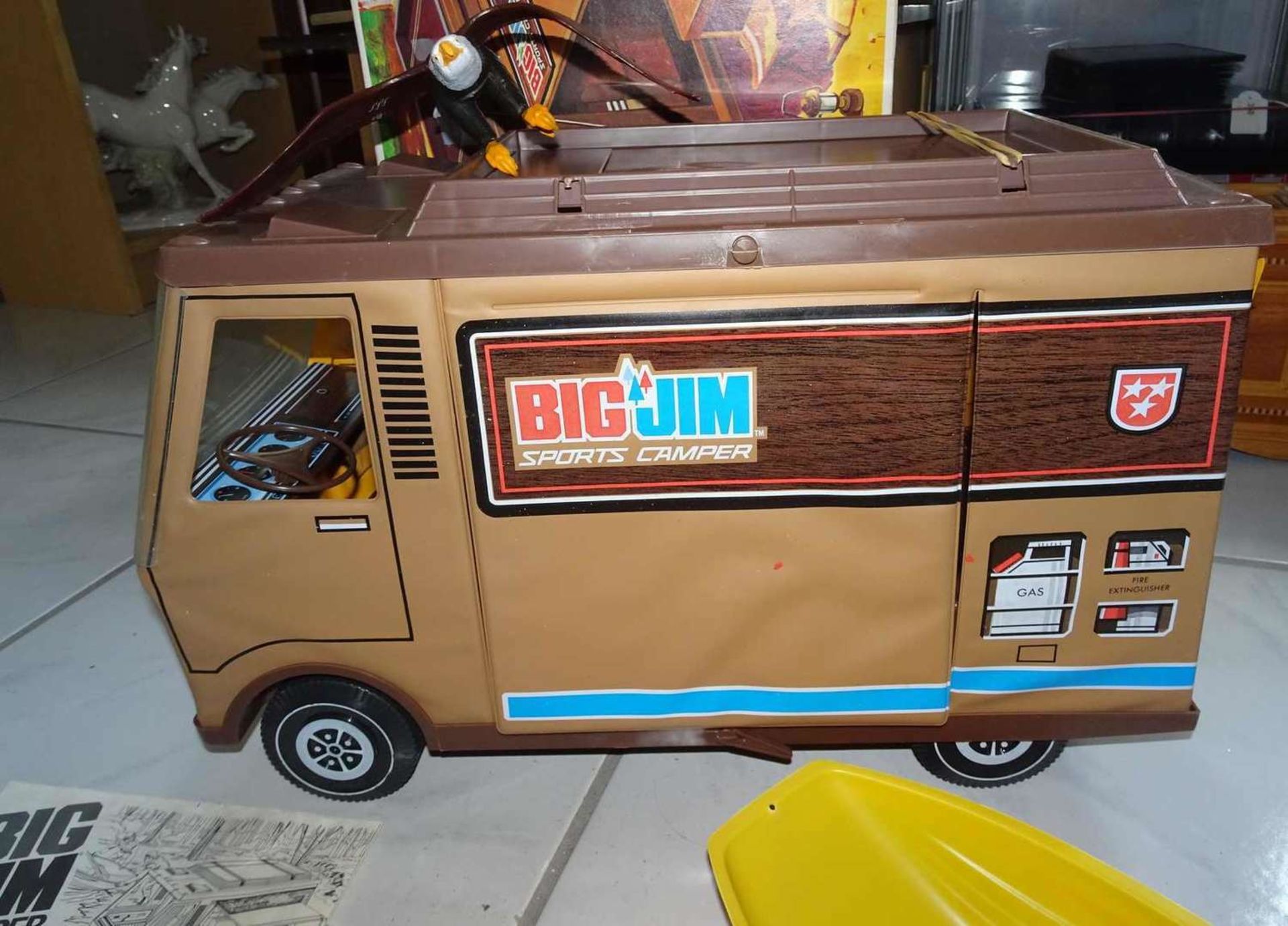 Mattel - Big Jim "Camper" 1970er Jahre in OVP Verpackung und viel Zubehör. Zubehör 4 verschiedene - Bild 2 aus 4