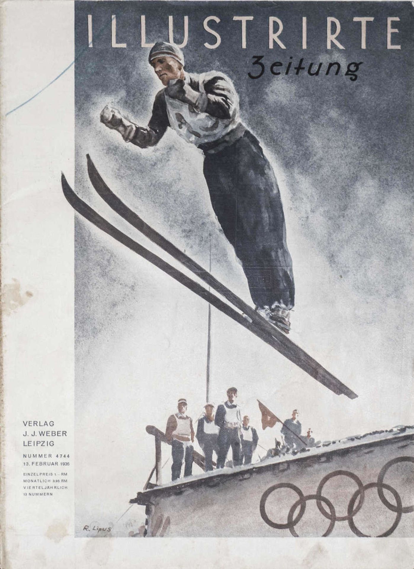 Illustrierte Zeitung, Verlag J.J. Weber Leipzig, 13.Februar 1936.