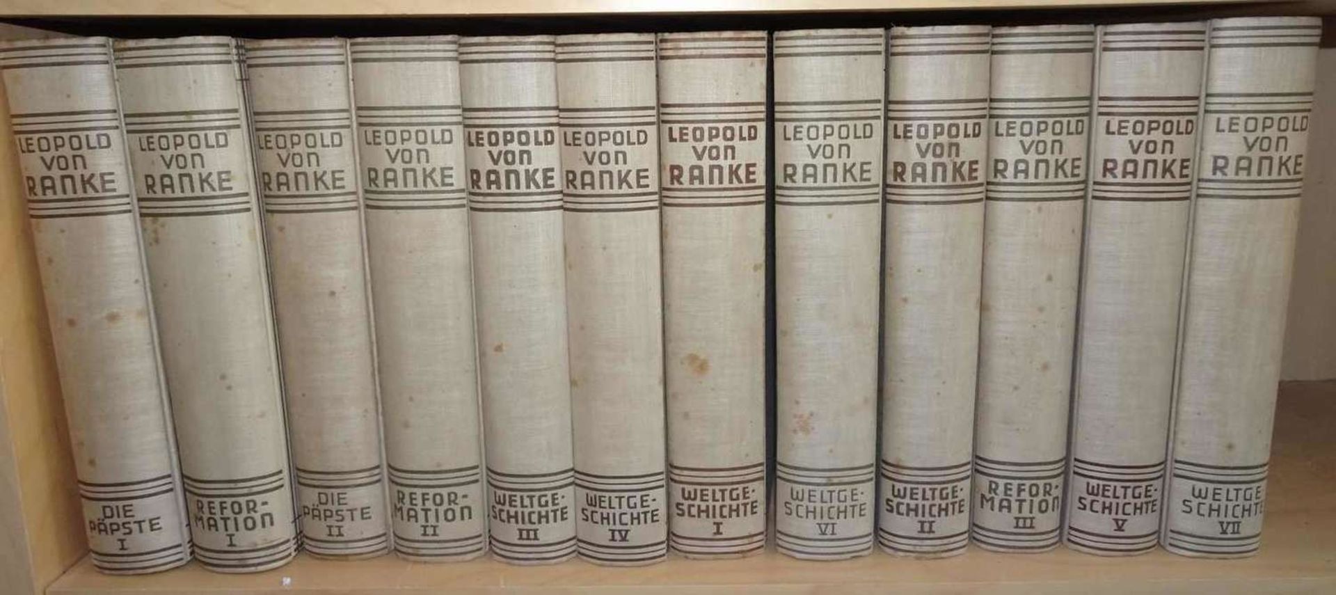 Weltgeschichte von Leopold von Ranke, ca. 1930er Jahre, insgesamt 12 verschiedene BändeWorld history