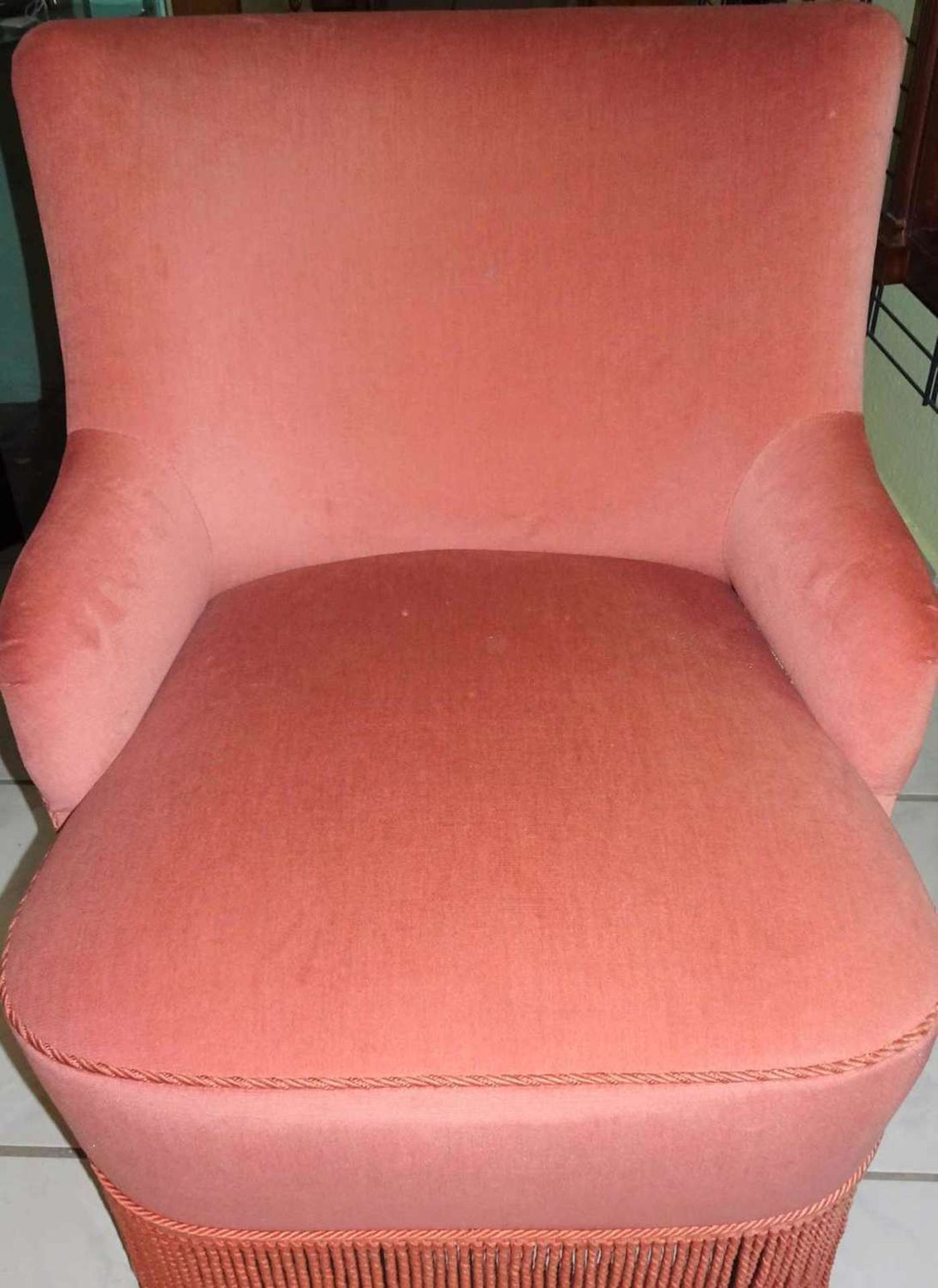 Cocktailsessel / Clubsessel, 50/60er Jahre. Farbe: Rot. Sehr guter Zustand. Maße: Höhe ca. 76 cm,