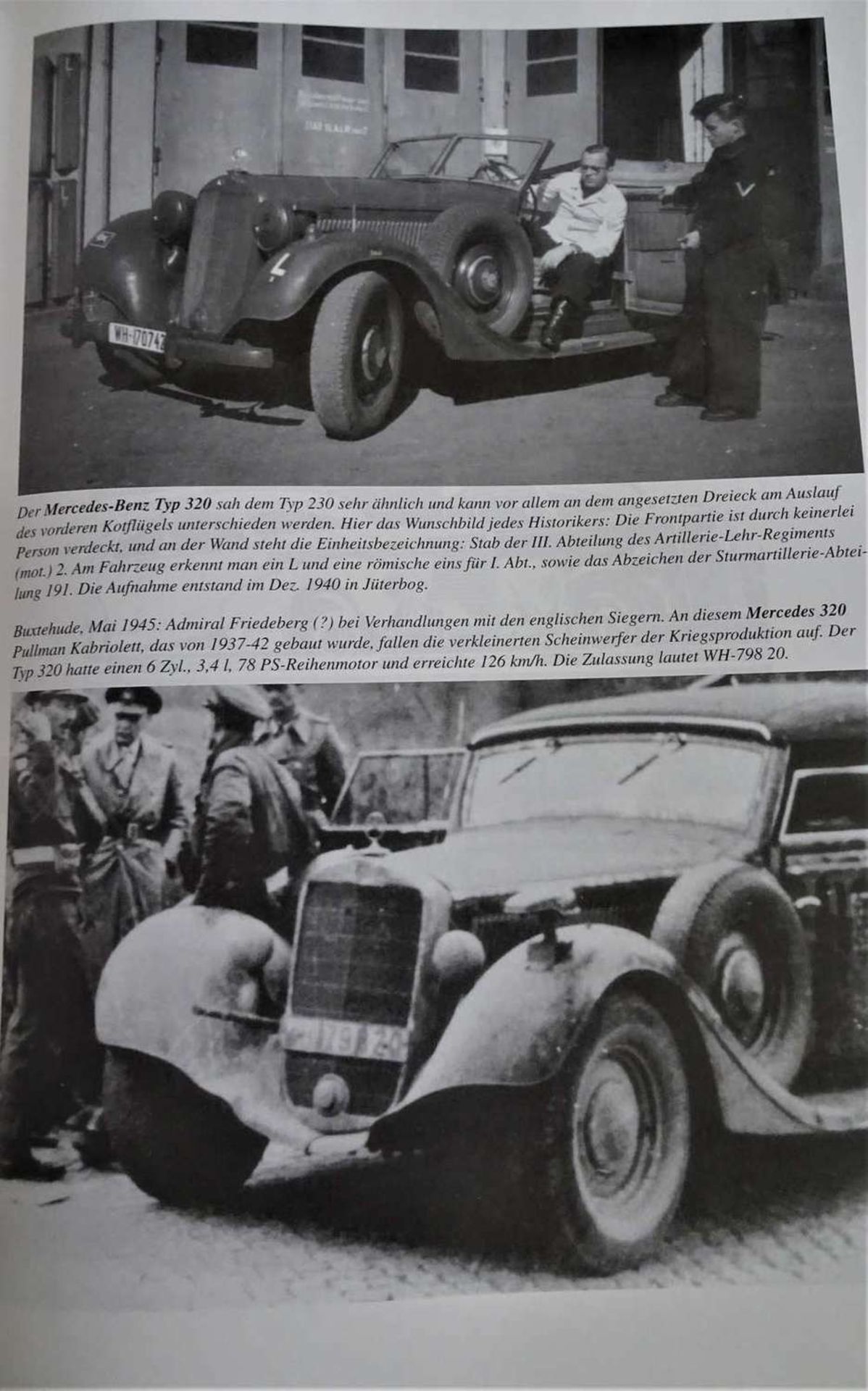 2 Bücher zum Thema Fahrzeuge, 1x Oldtimer in Uniform 1939-1945, sowie Mercedes PKW und LKW 1935- - Bild 3 aus 6