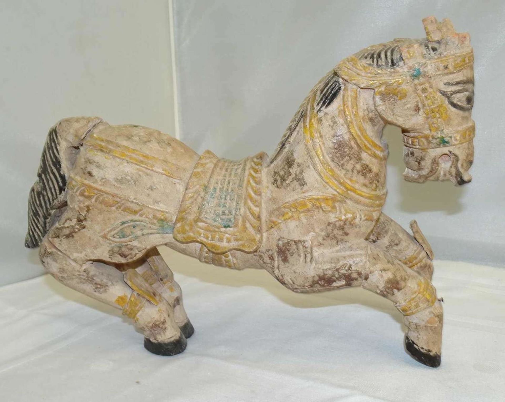Pferd aus Asien, Handarbeit. Länge ca. 26 cm. Bitte besichtigen!Horse from Asia, handmade. Length