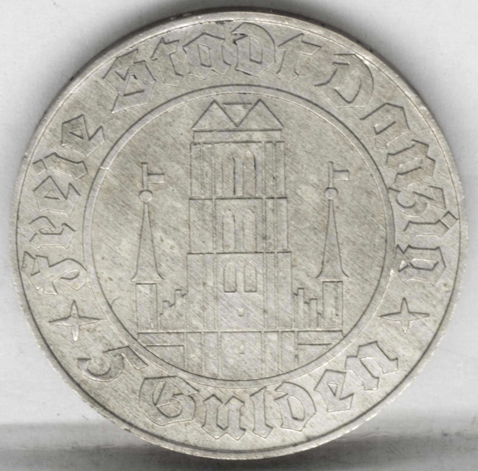 Danzig 1932, 5 Gulden - Marienkirche. Nachprägung. Durchmesser: ca. 30,3 mm. Gewicht: ca. 15,6 g.