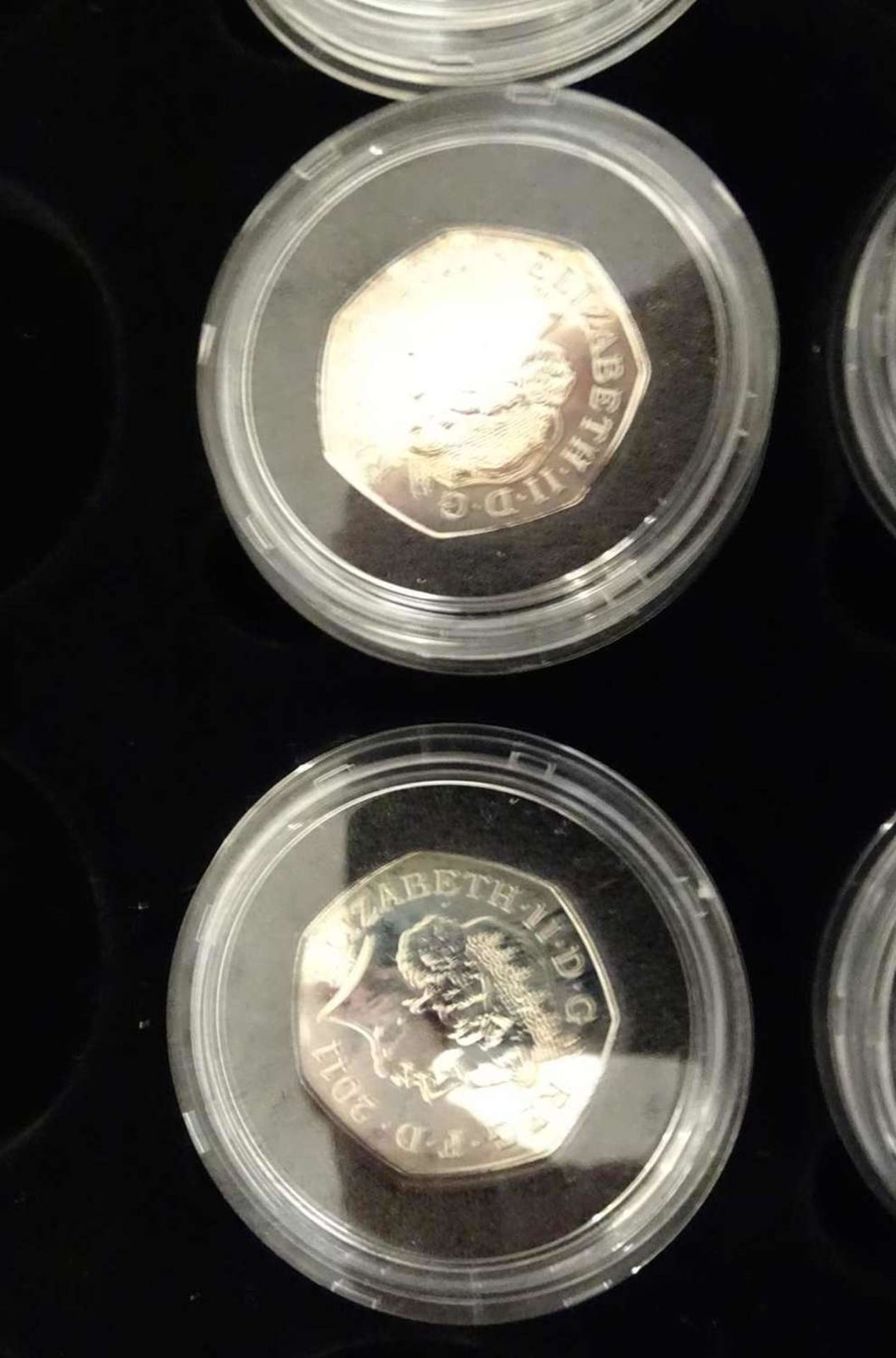 Lot Silbermünzen 2012 London Olympia Collection, 50p Silver coin. Insgesamt 6 Stück, dabei - Bild 4 aus 4