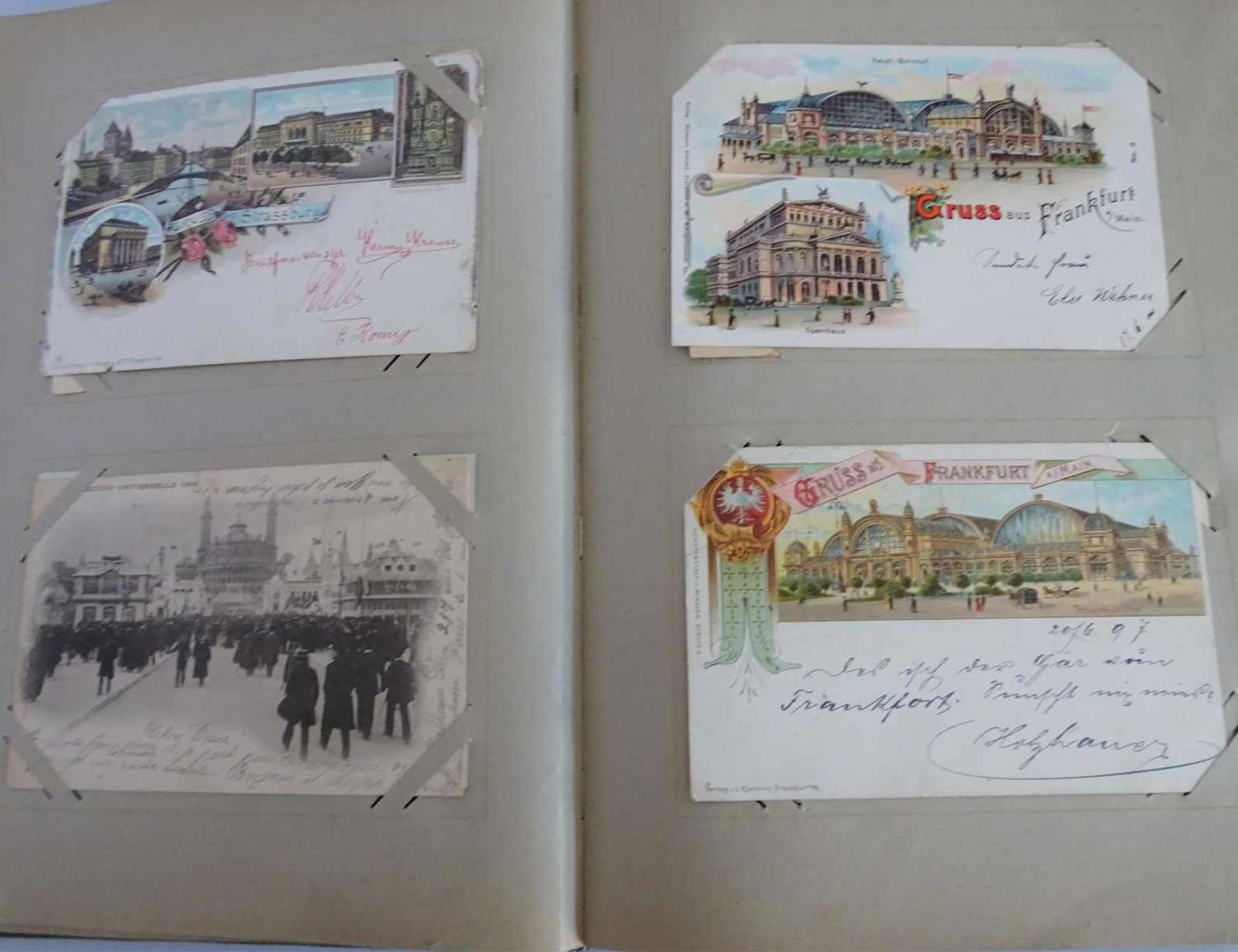 Postkartenalbum aus altem Haushalt, fast alle Karten an einen Adressat. Dabei auch sehr seltene - Bild 2 aus 5