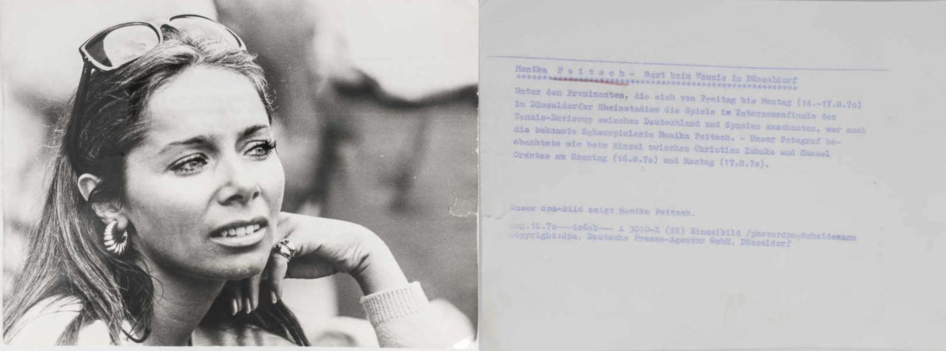 Lot Pessefotographien der DPA, dabei: 1. Johannes Hesters mit Gattin, 2. Barbara Valentin, 3. - Bild 12 aus 14