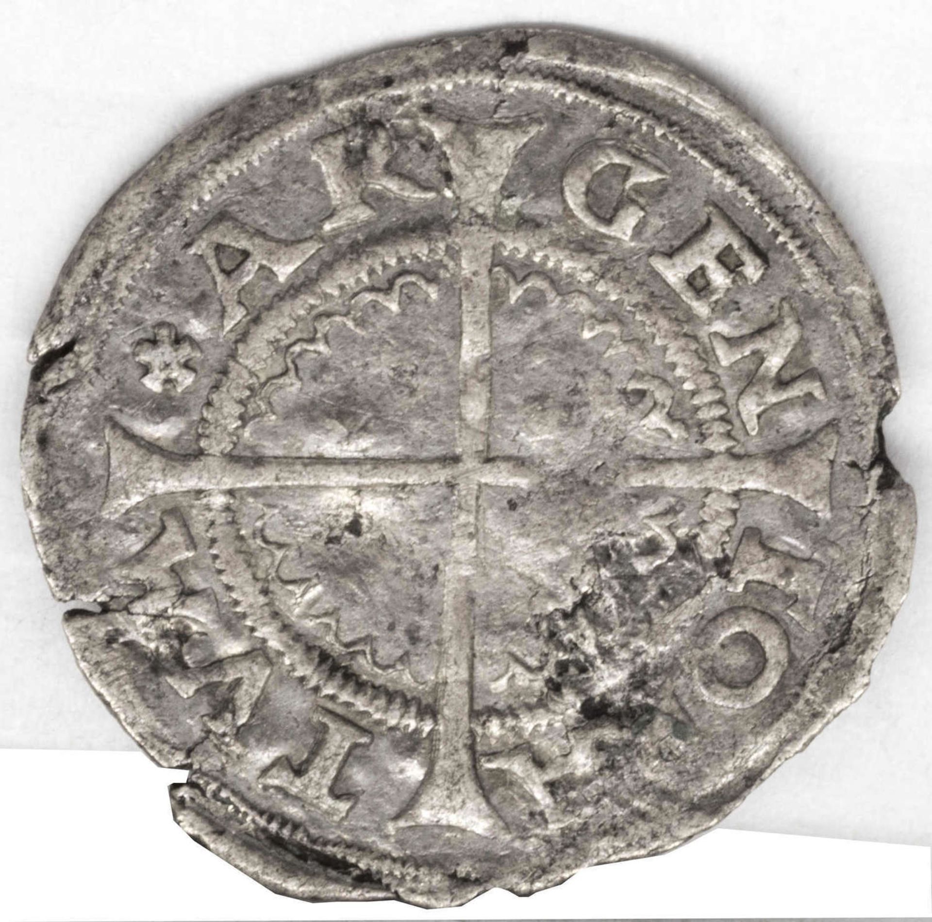 Frankreich nach 1622, Vierer - Silbermünze, ohne Jahrgang, Gewicht: ca. 1,5 g, Durchmesser: ca. 21 - Bild 2 aus 2