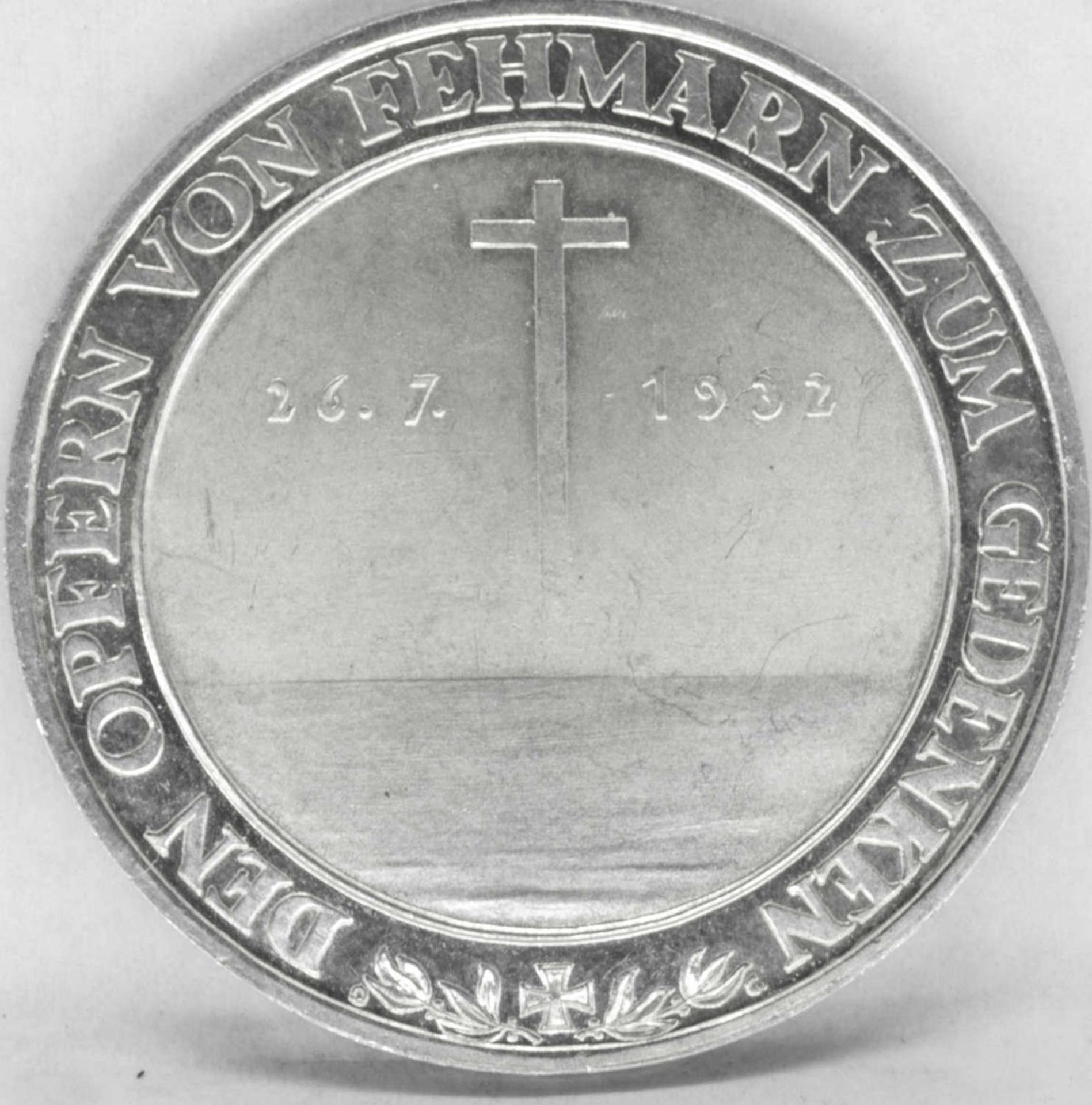 Weimarer Republik 1932, Medaille auf den Untergang der Niobe. Preuss. Staatsmünze. Silber 900. - Bild 2 aus 2