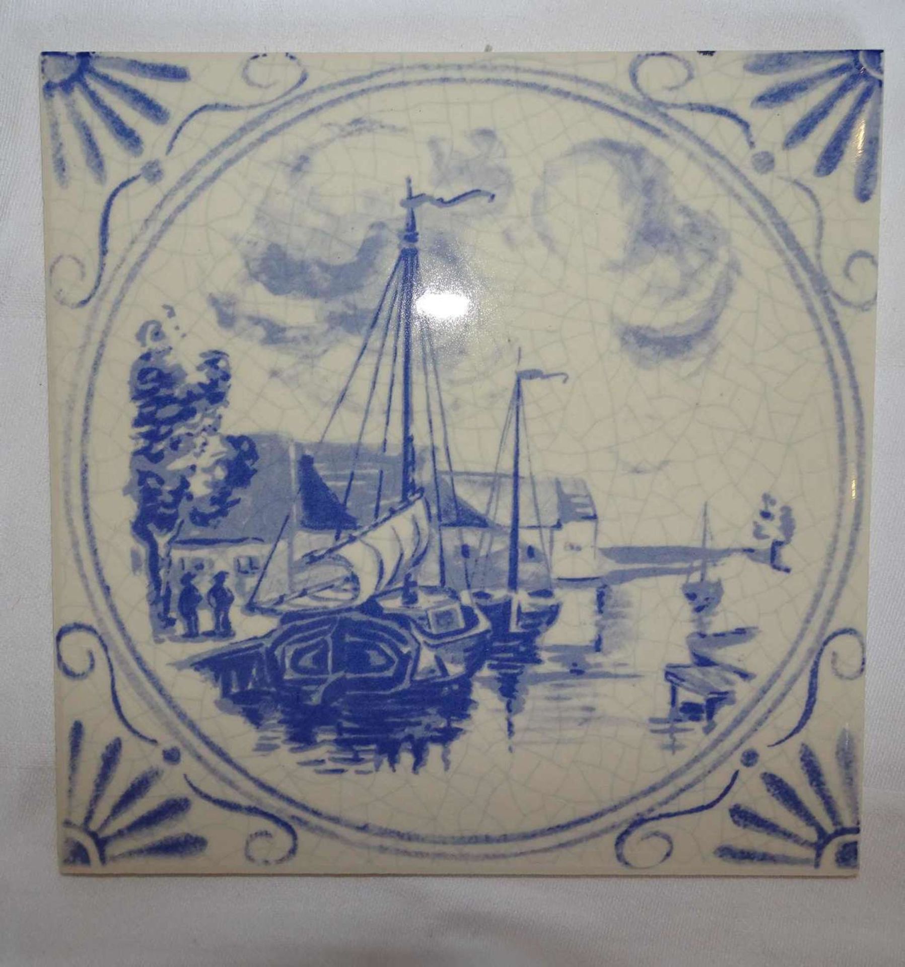 13 Stück Wandfliesen aus Keramik; Maße ca. B 15 x H 15 cm - Bild 2 aus 2