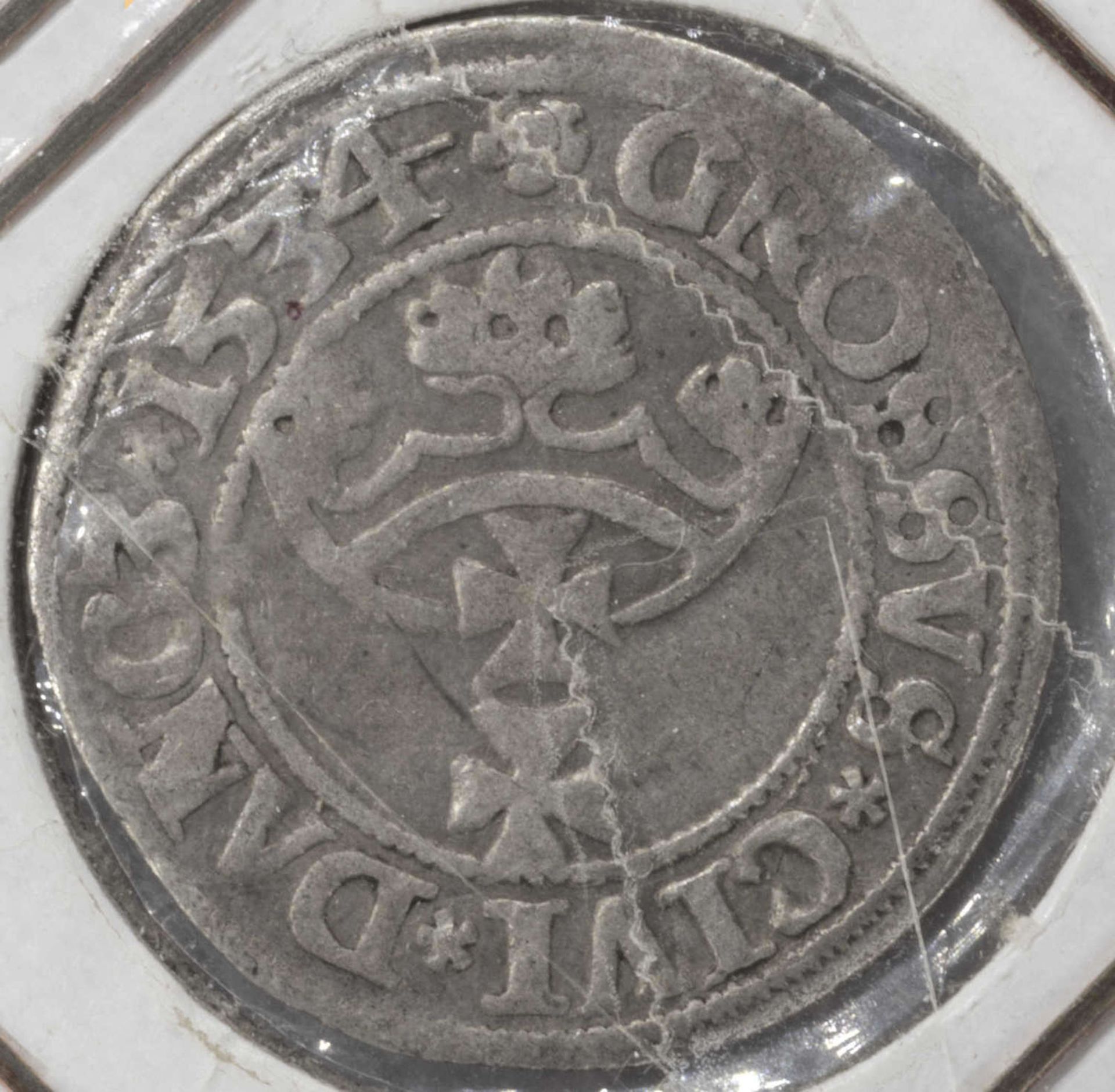 Polen Danzig 1534, Groschen "Sigismund I." Silber. Qualität: ss.