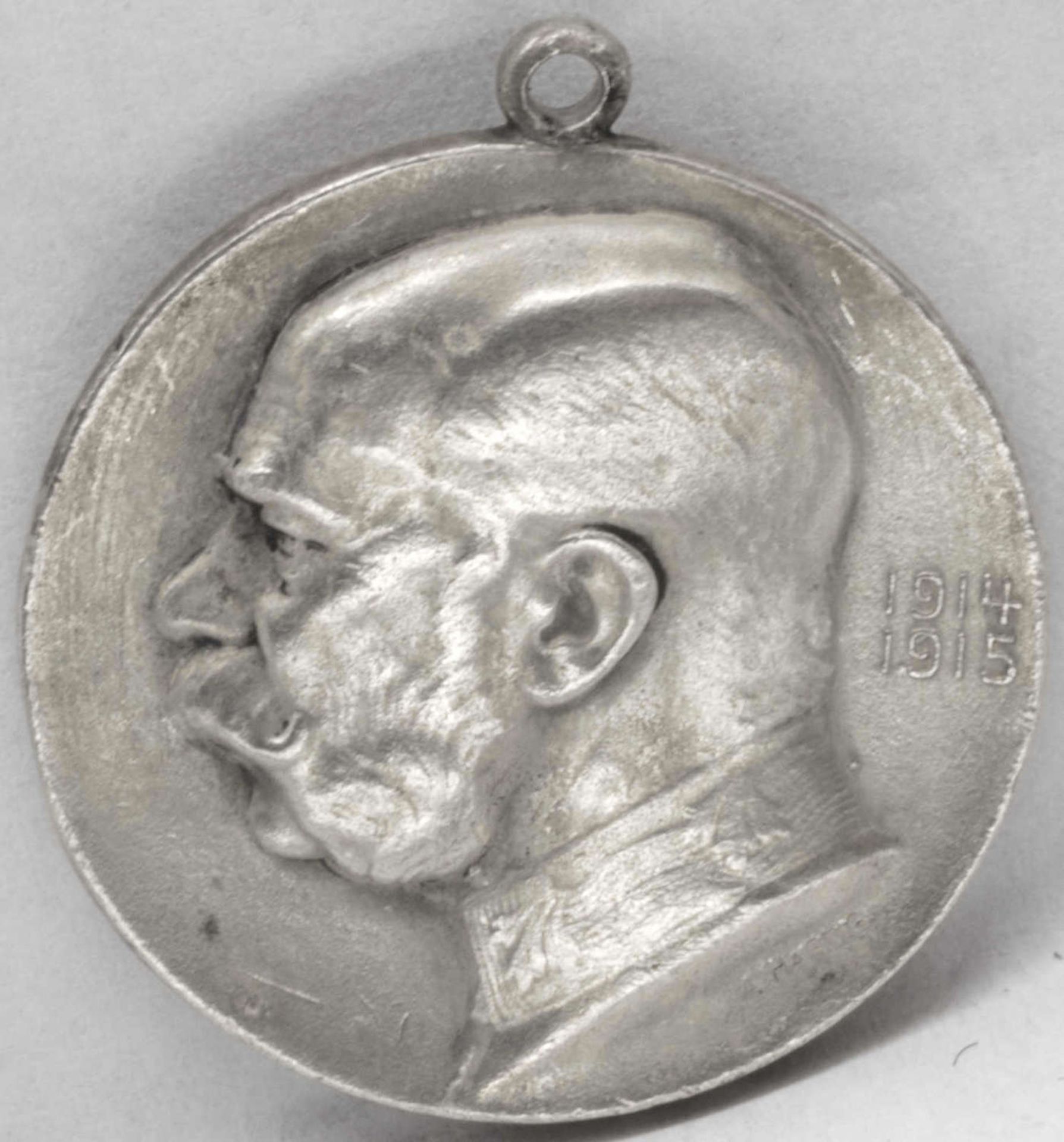 Deutsches Kaiserreich 1914/15, Tragbare Silbermedaille von A. Harting. AV: Wilhelm II., RV. Franz - Bild 2 aus 2