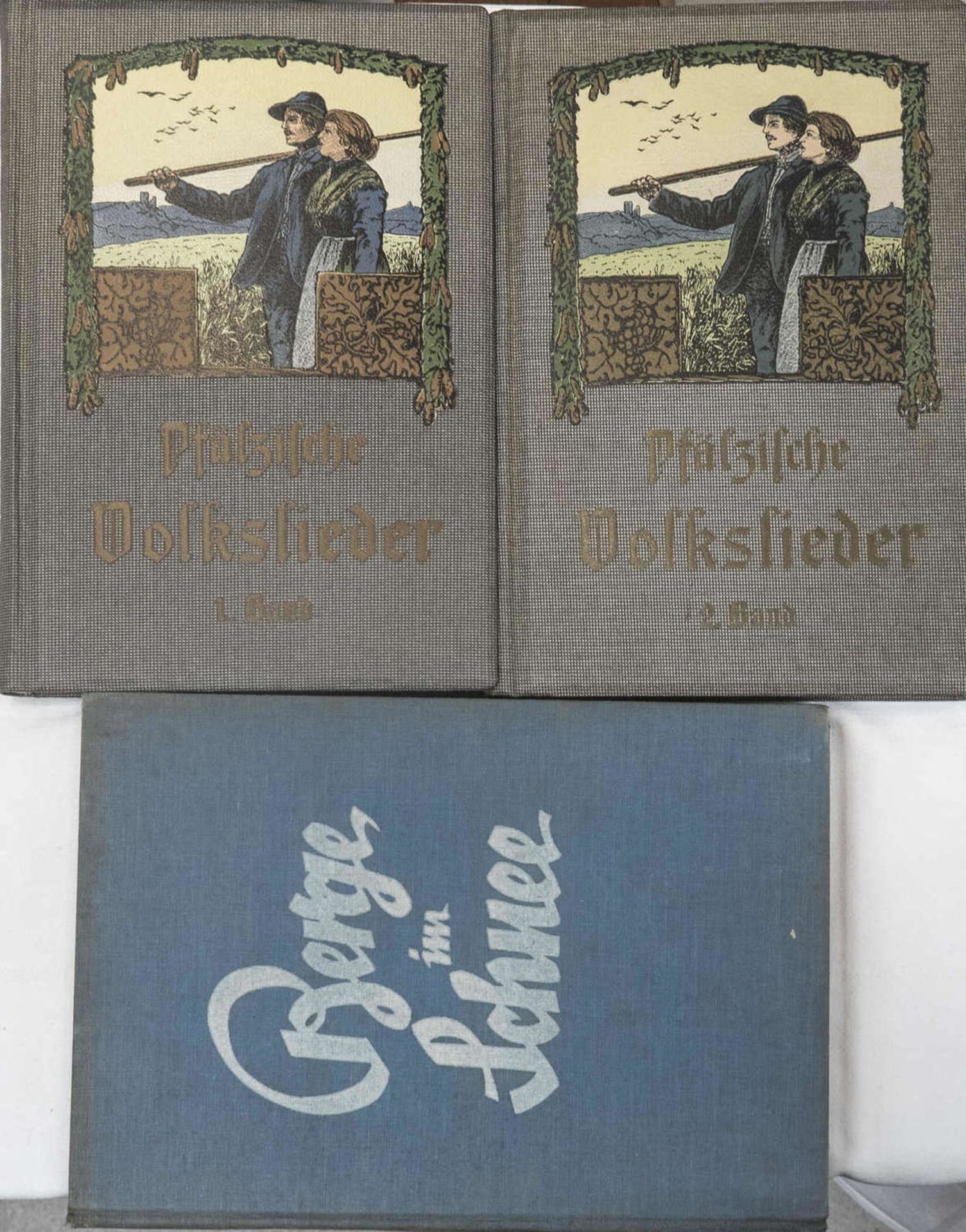 "Pfälzer Volkslieder", Band 1 und 2, Hofbuchdruckerei Hermann Kayser, Kaiserslautern 1909. Dazu