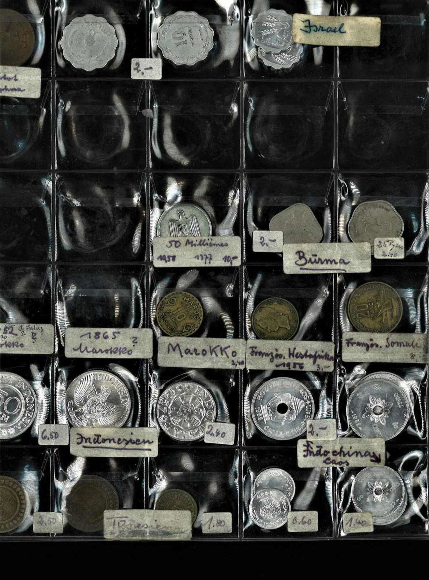 Lot Münzen alle Welt im Album, dabei z.B. Ceylon, Indien, Israel, Brasilien, Australien etc. - Bild 3 aus 4