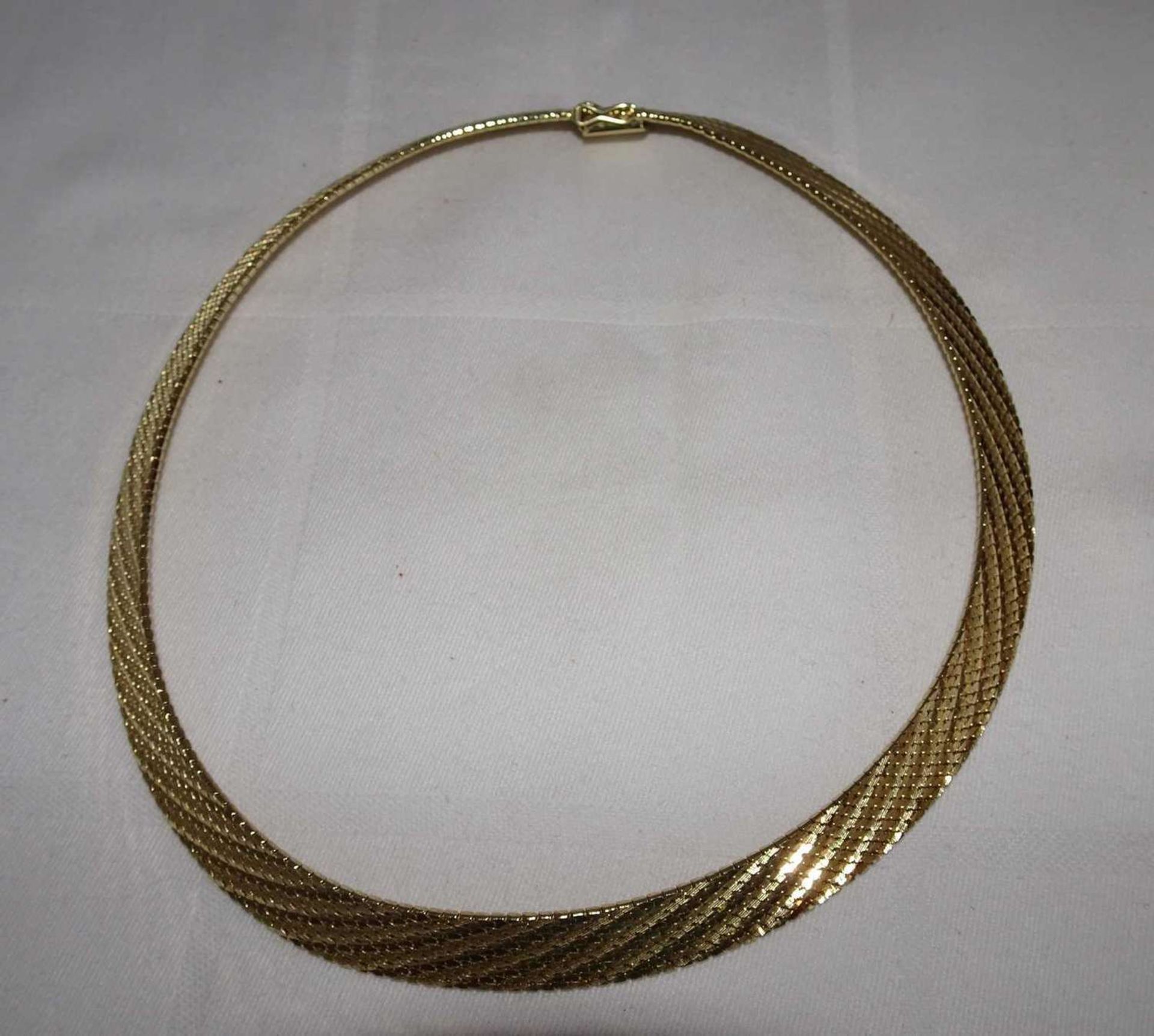 Collier, 585er Gelbgold, Länge ca. 43 cm. Gewicht ca. 73,1 gr. - Bild 2 aus 6