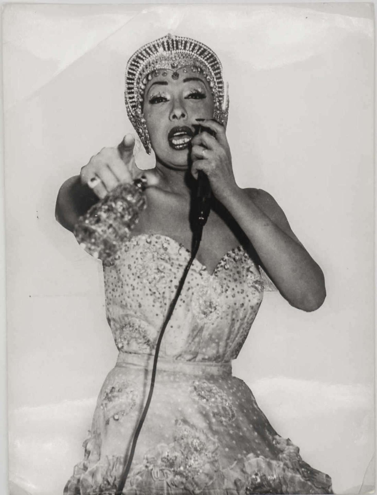 Presse - Foto "Josephine Baker". 1959. Original DPA - Bild. Maße: ca. 21 cm x ca. 16 cm.