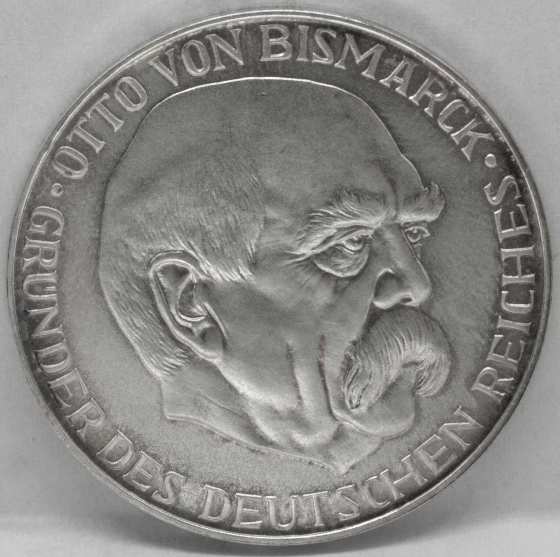 Deutschland 1971, Silbermedaille "100 Jahre Kaiser - Proklamation 1871-1971". AV: Otto von Bismarck. - Bild 2 aus 2