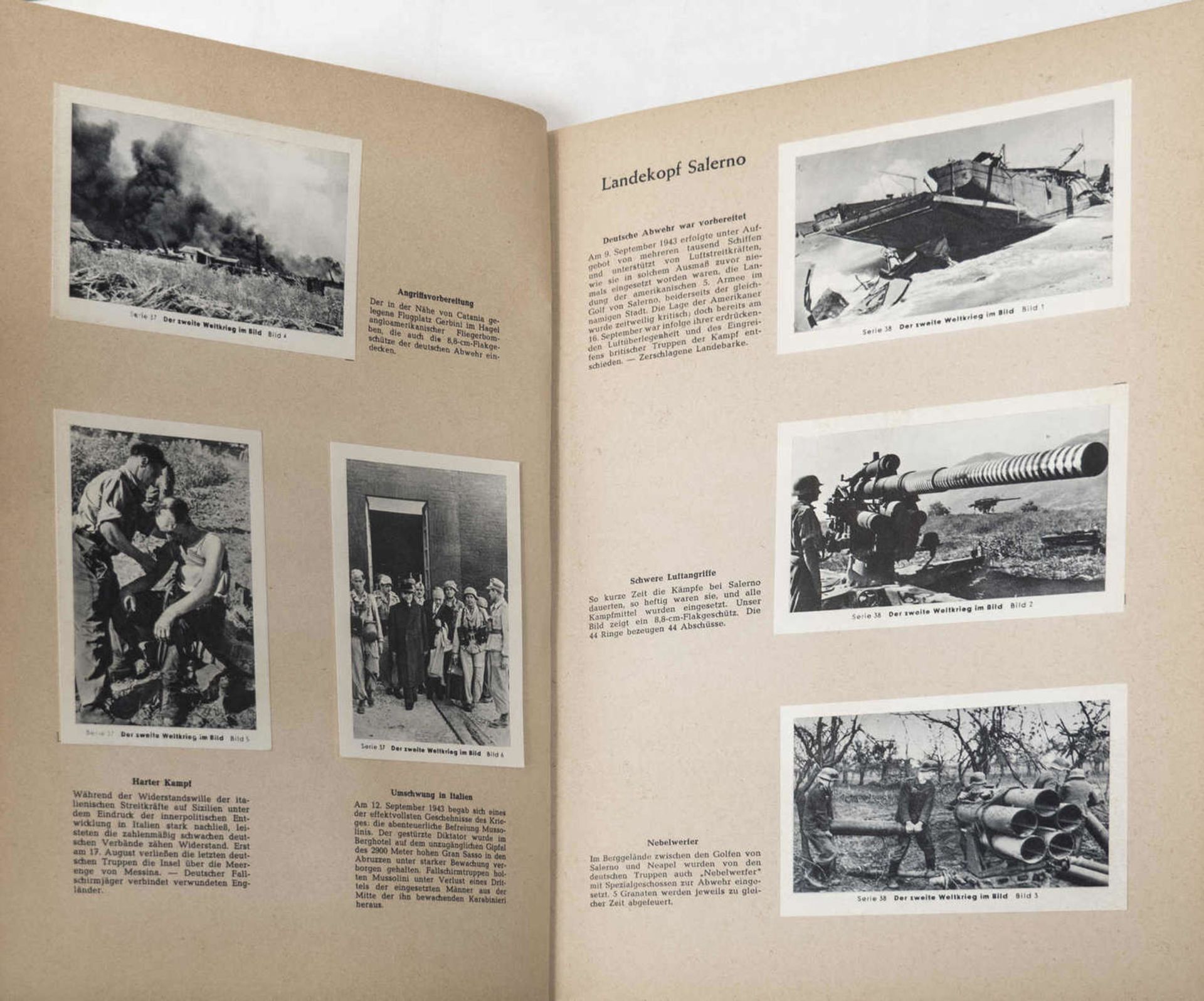 Sammelbilder - Album "Der 2. Weltkrieg im Bild". Band 1 und 2. Band 1 nicht komplett, Band 2 - Image 3 of 3