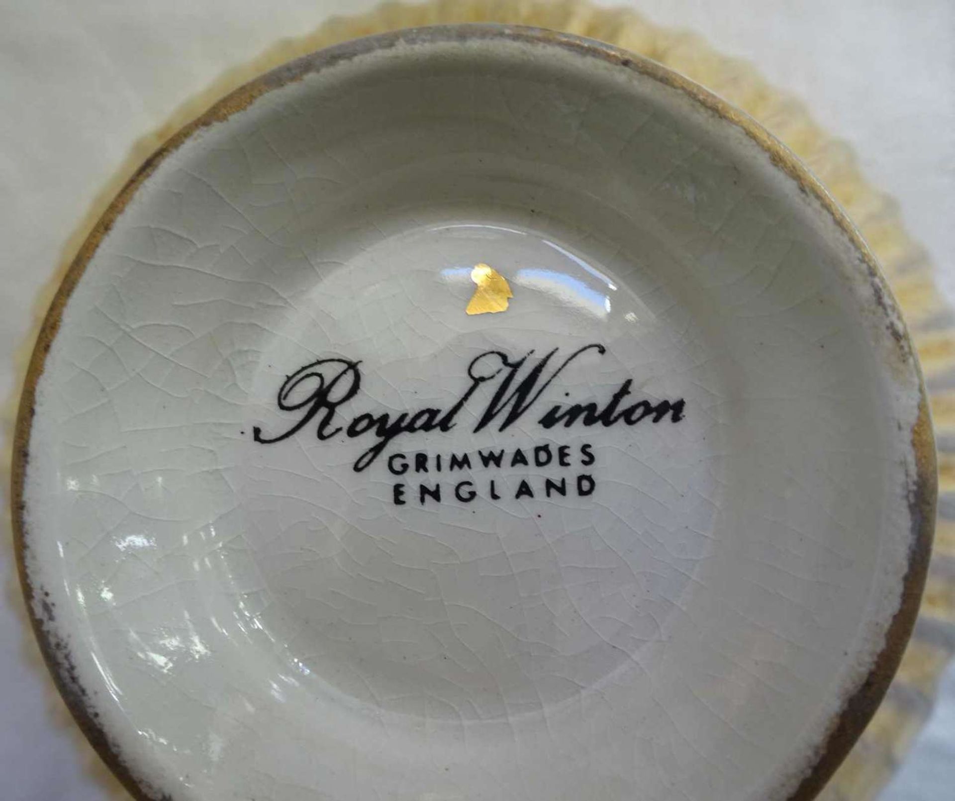 Porzellan Kaffeekern vergoldet, Hersteller Royal Winton Grimwades England. Sehr guter Zustand. - Bild 2 aus 3