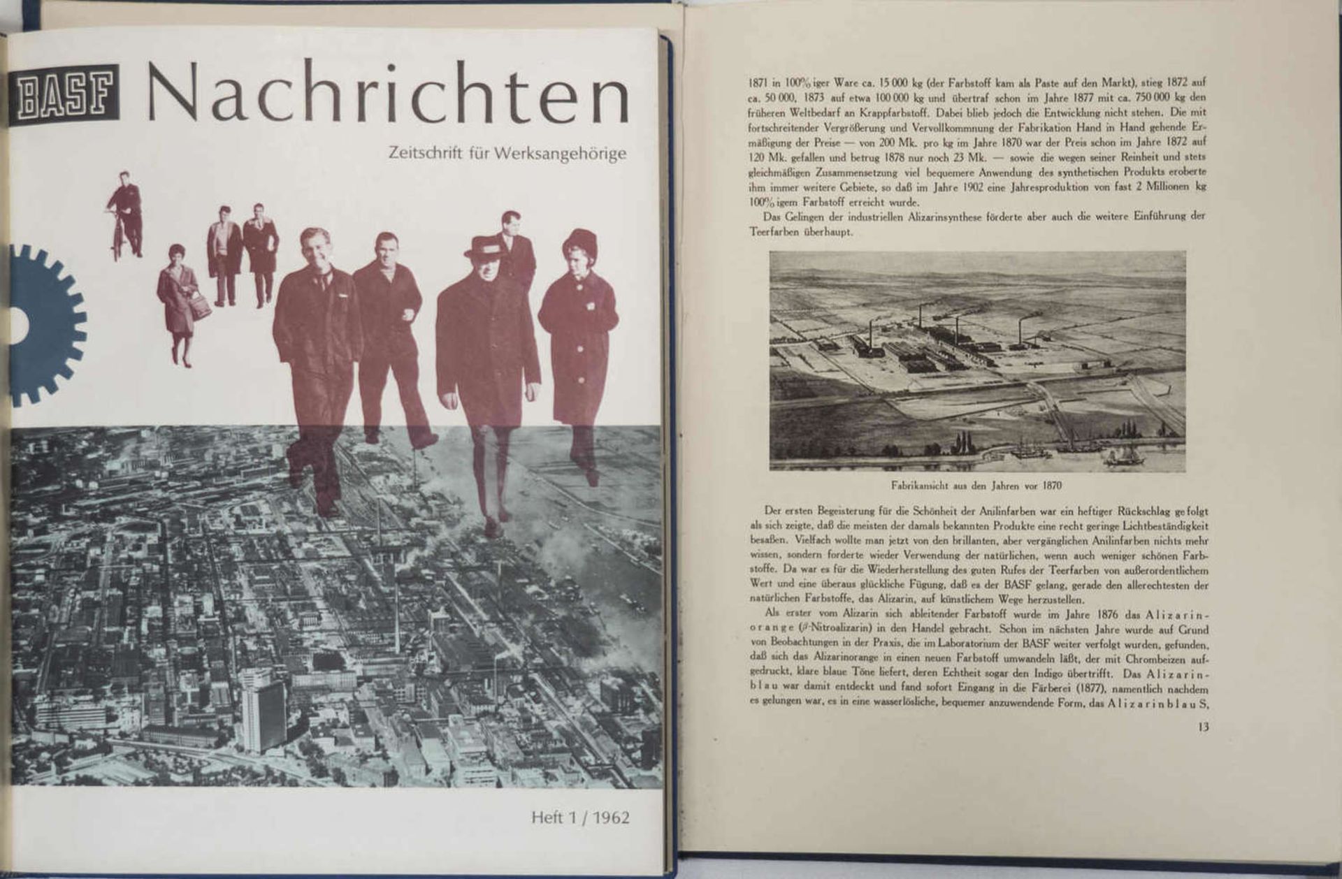 BASF, zwei Bücher: "Die Badische Anilin- und Sodafabrik, allgemeines und historisches und