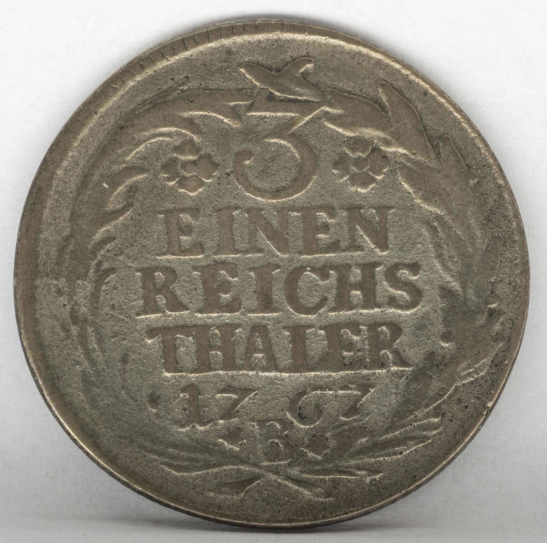 Altdeutschland Preußen 1767 B, 1/3 Reichstaler, "Friedrich II.". Gewicht: ca. 6,7 g, Durchmesser: - Bild 2 aus 2