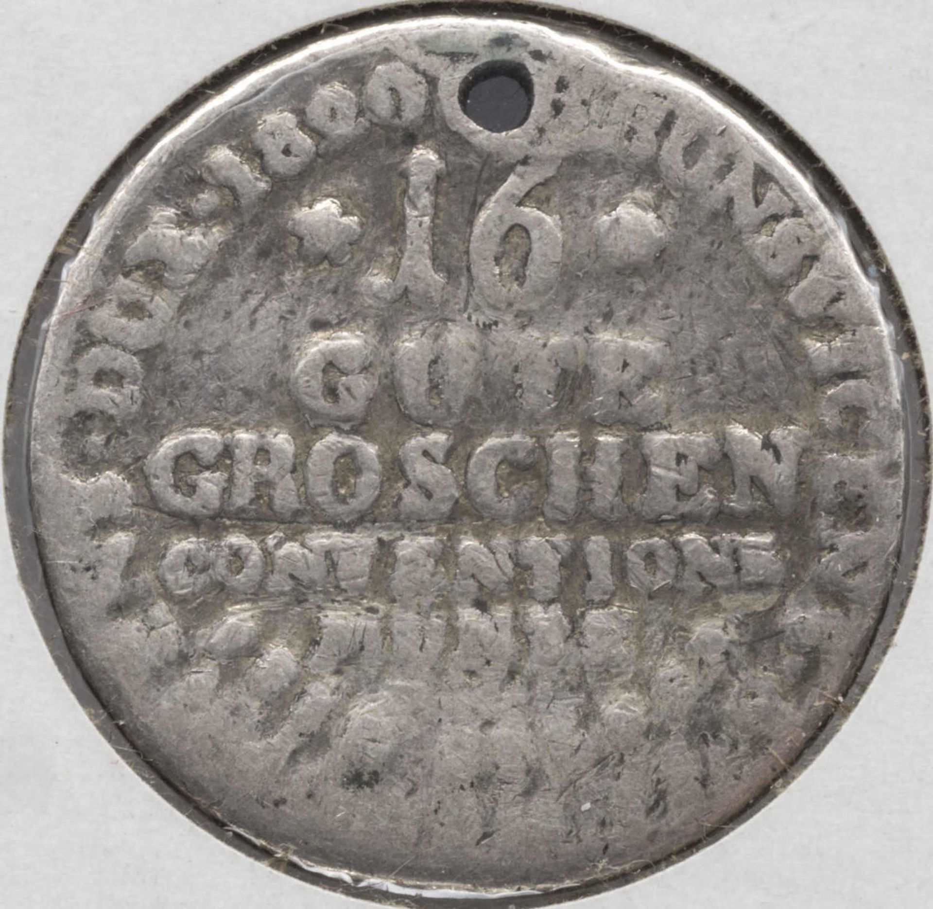 Hannover 1920, 16 Gute Groschen, Silber. Prägeschwach. Qualität: s.