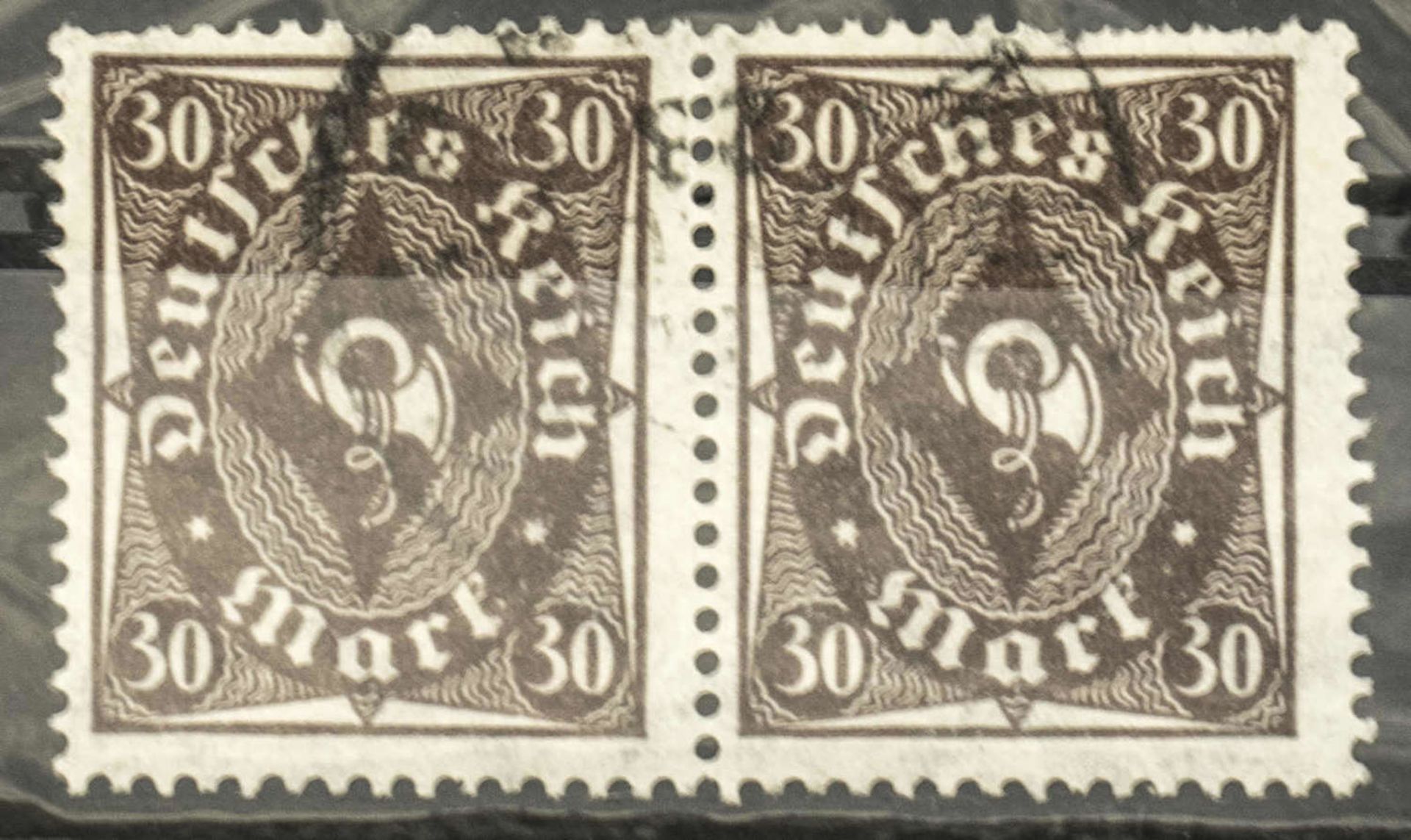 Deutsches Reich Mi. - Nr. 231, waagrechtes Paar. German Empire Mi. - No. 231, horizontal pair.