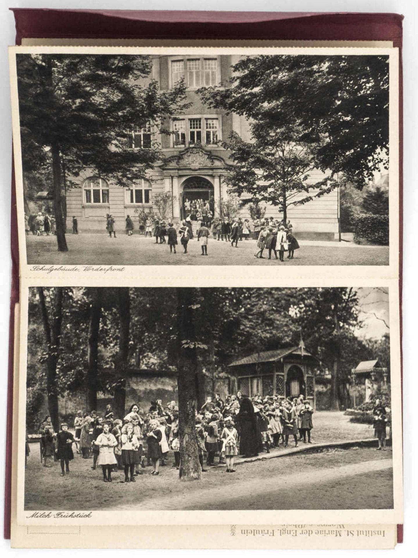 Institut St. Mariae der Engl. Fräulein Worms a, Rhein. Leporello - Postkarten. Orig. - Image 2 of 2