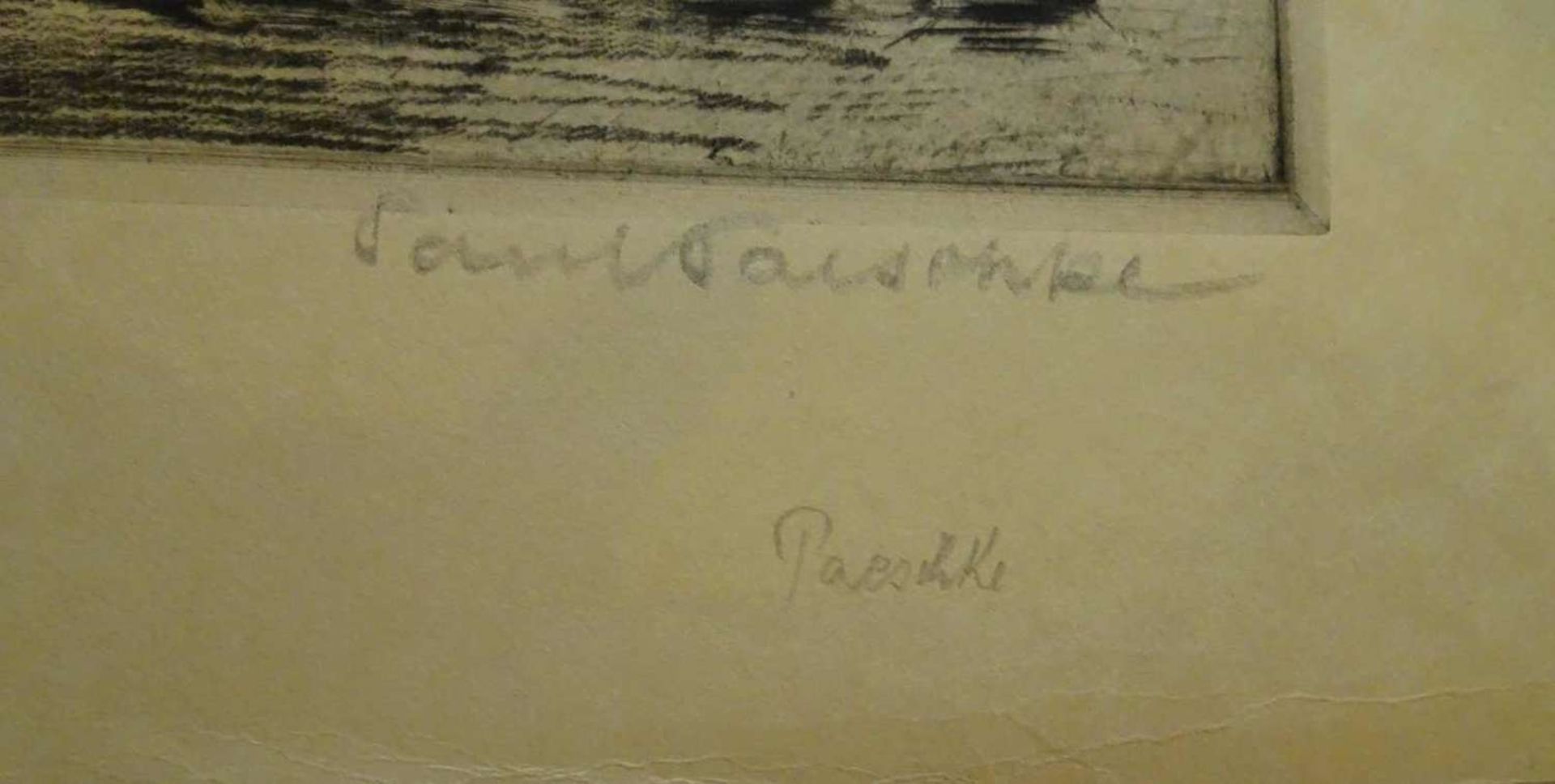 Paul Paeschke (1875-1943), Berlin Spielplatz, rechts unten signiert. Maße: Höhe ca. 33,5 cm, Länge - Bild 2 aus 2