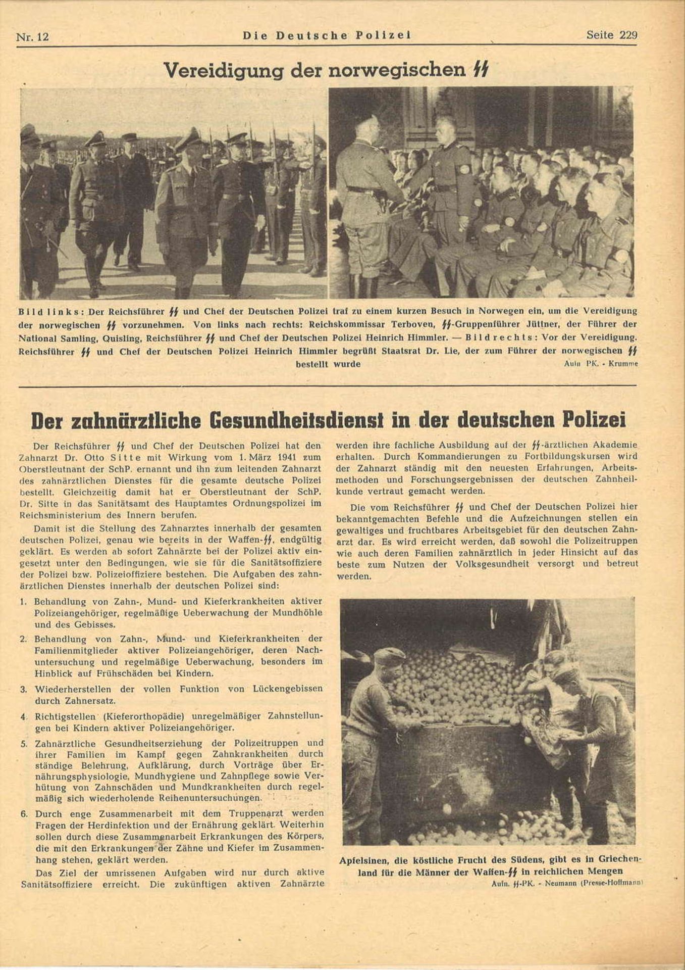 Die Deutsche Polizei. Herausgegeben im Auftrage des Reichsführers SS und Chefs der Deutschen - Bild 2 aus 2