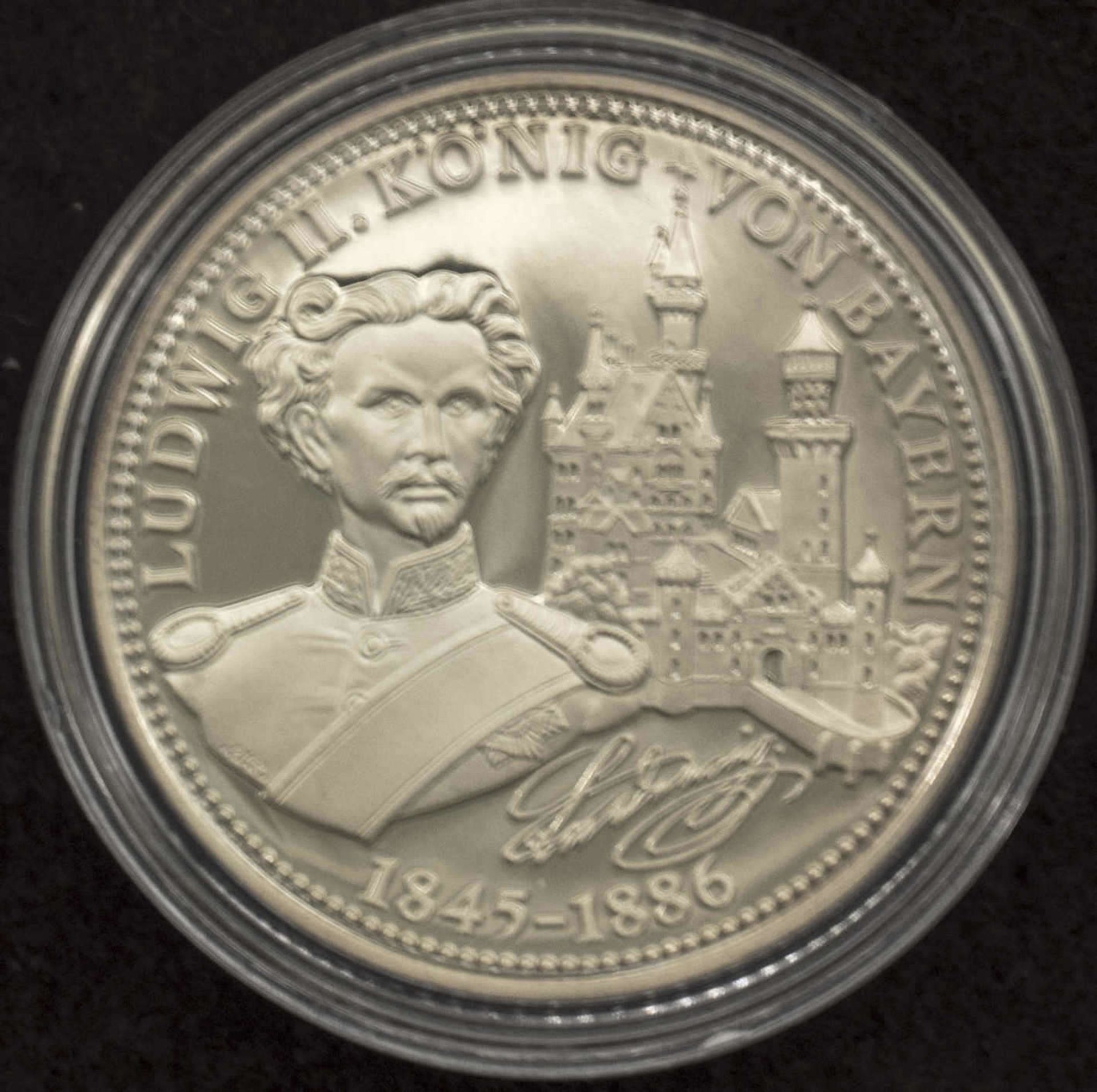 Medaille "König Ludwig II. - König von Bayern". Gewicht: ca. 15,2 g. PP Medal "King Ludwig II -