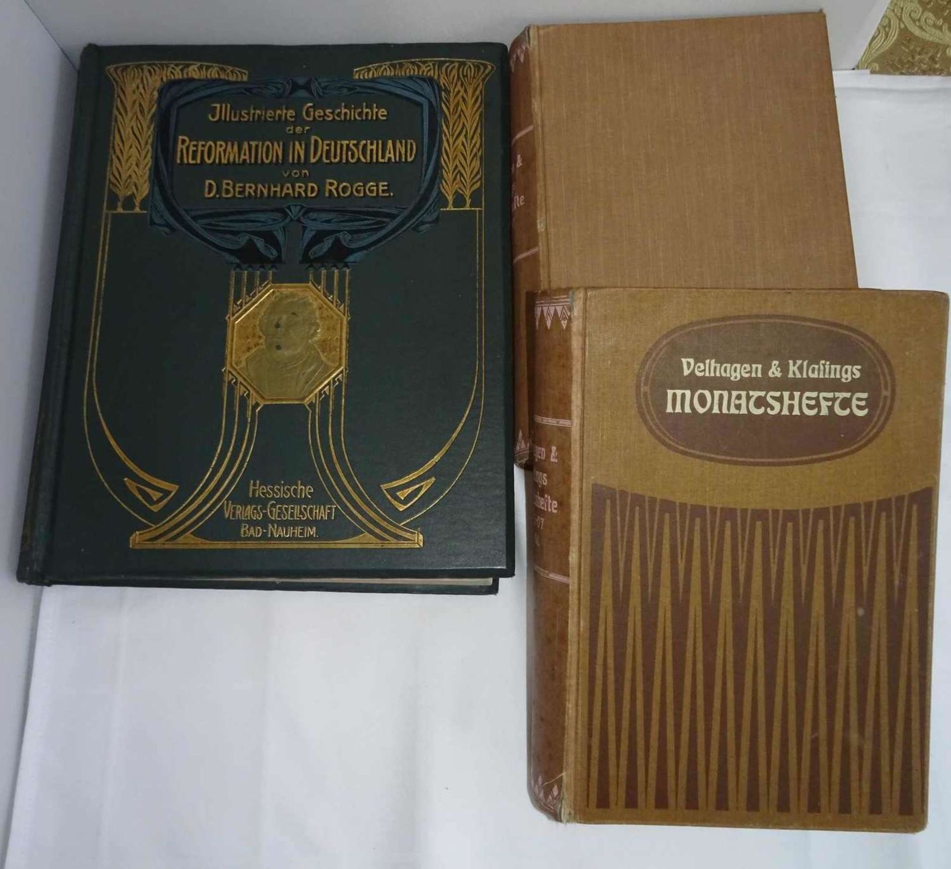 Velhaben & Klasings Monatshefte 1906-1907, Bd. 1 und Bd. 2, sowie Illustriete Geschichte der