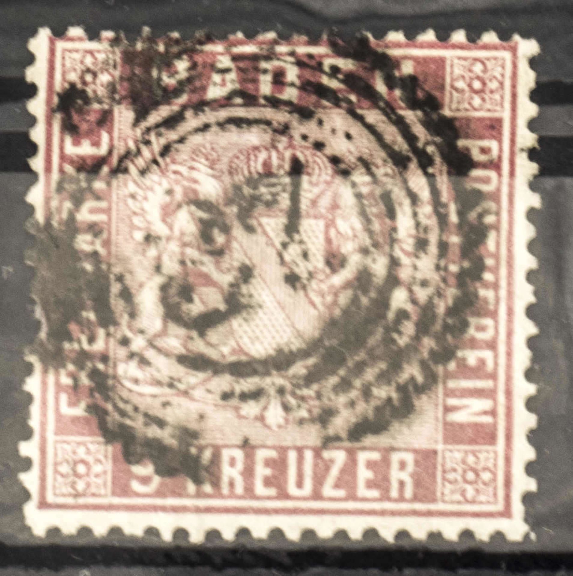 Altdeutschland Baden, Mi.-Nr. 12, gestempelt. Old Germany Baden, Michel no. 12, stamped.