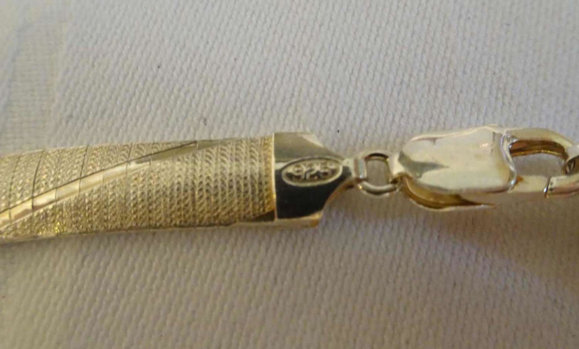 Collier, 925er Silber. Länge ca. 47,5 cm, Gewicht ca. 36,1 gr. Necklace, 925 silver. Length approx. - Image 3 of 3