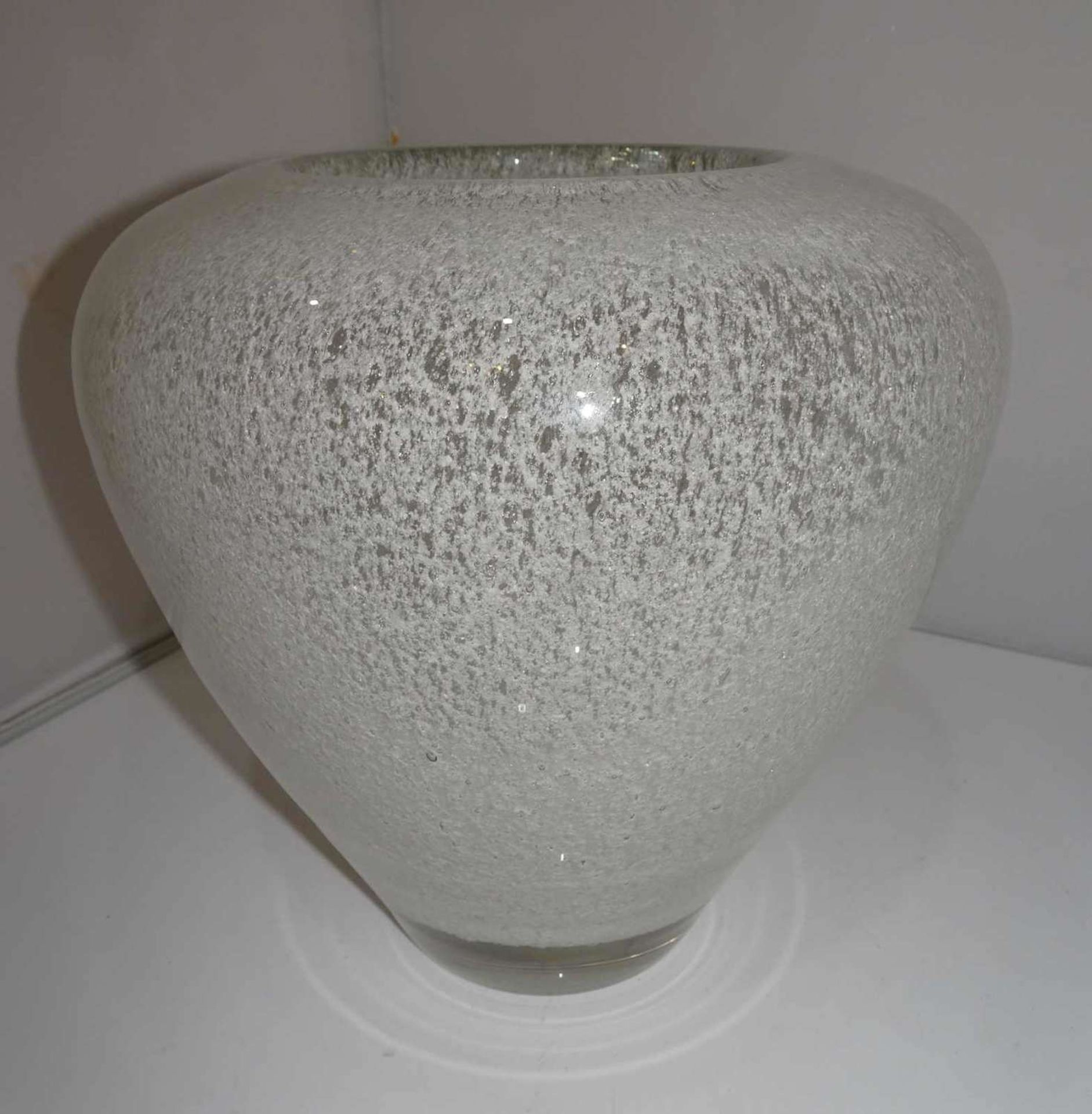 Prof. Löffelhart, Bubbleglas Vase, Topzustand. Höhe ca. 23 cm Prof. Löffelhart, bubble glass vase,