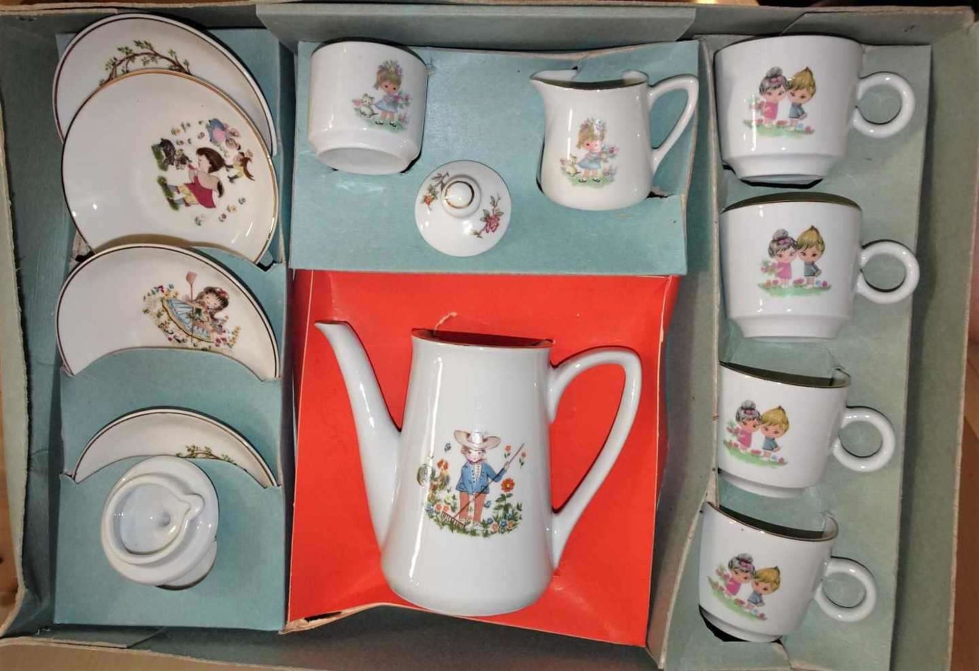 Sehr gut erhaltenes Kinder Porzellanservice in Originalverpackung. Children's porcelain service in - Image 2 of 2