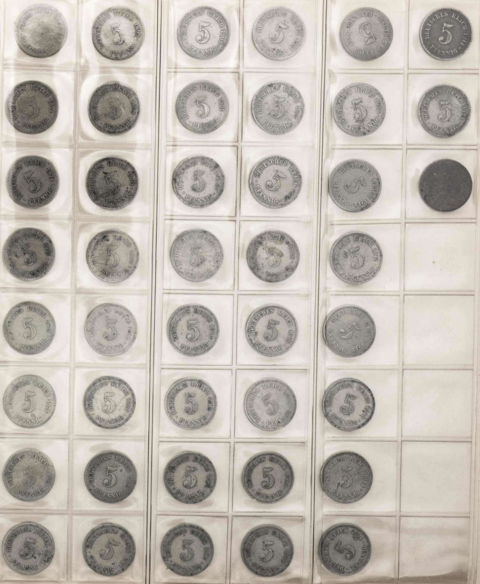 Deutschland, Sammlung 5 Pfennig - 50 Pfennig - Münzen vom Kaiserreich bis BRD. Dabei auch 1.- DM - Image 2 of 12