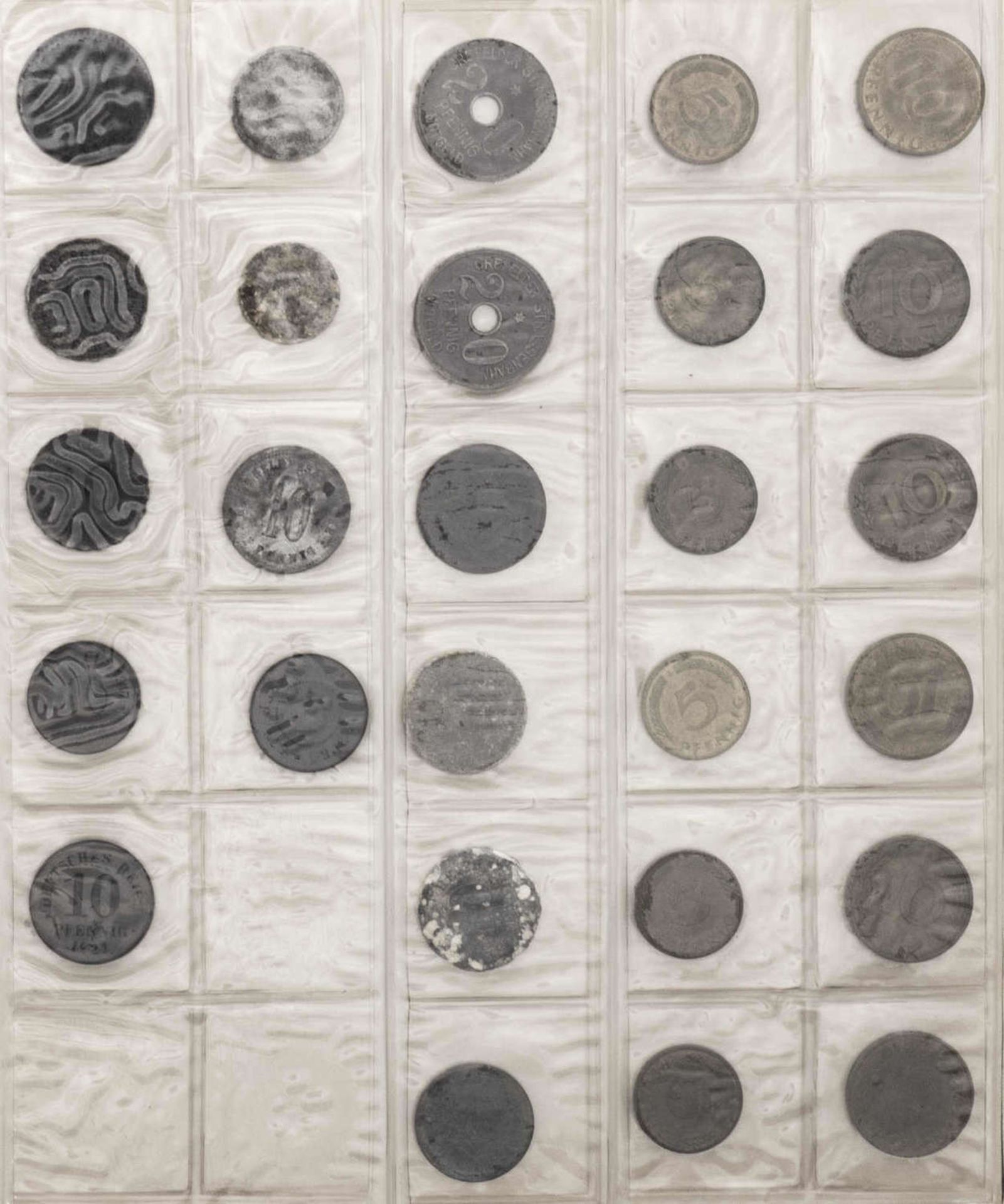 Deutschland, Sammlung 5 Pfennig - 50 Pfennig - Münzen vom Kaiserreich bis BRD. Dabei auch 1.- DM - Image 7 of 12