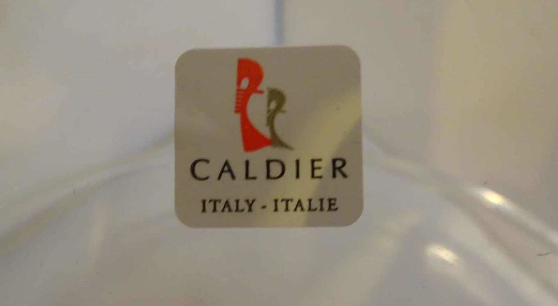 3-teilige Glas Etagere 33 cm - Caldier by Vetri delle Venezie - Made in Italy, Höhe ca. 34 cm. 3- - Bild 2 aus 2