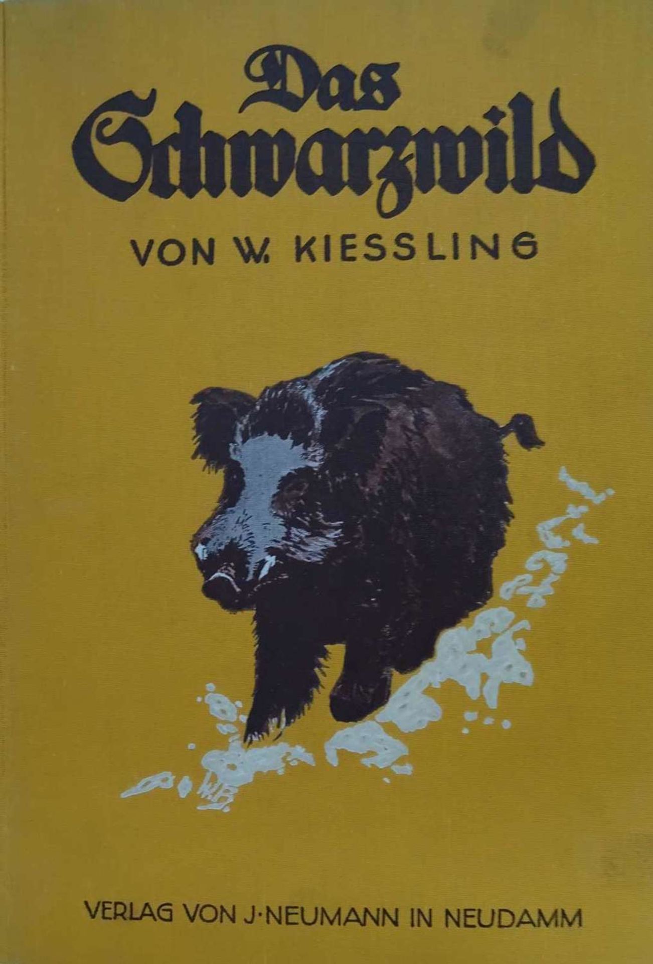 W. von Kiessling, Das Schwarzwild. Mit 110 Textabb. Und 14 zum Teil farbigen Kunstdrucktafeln.