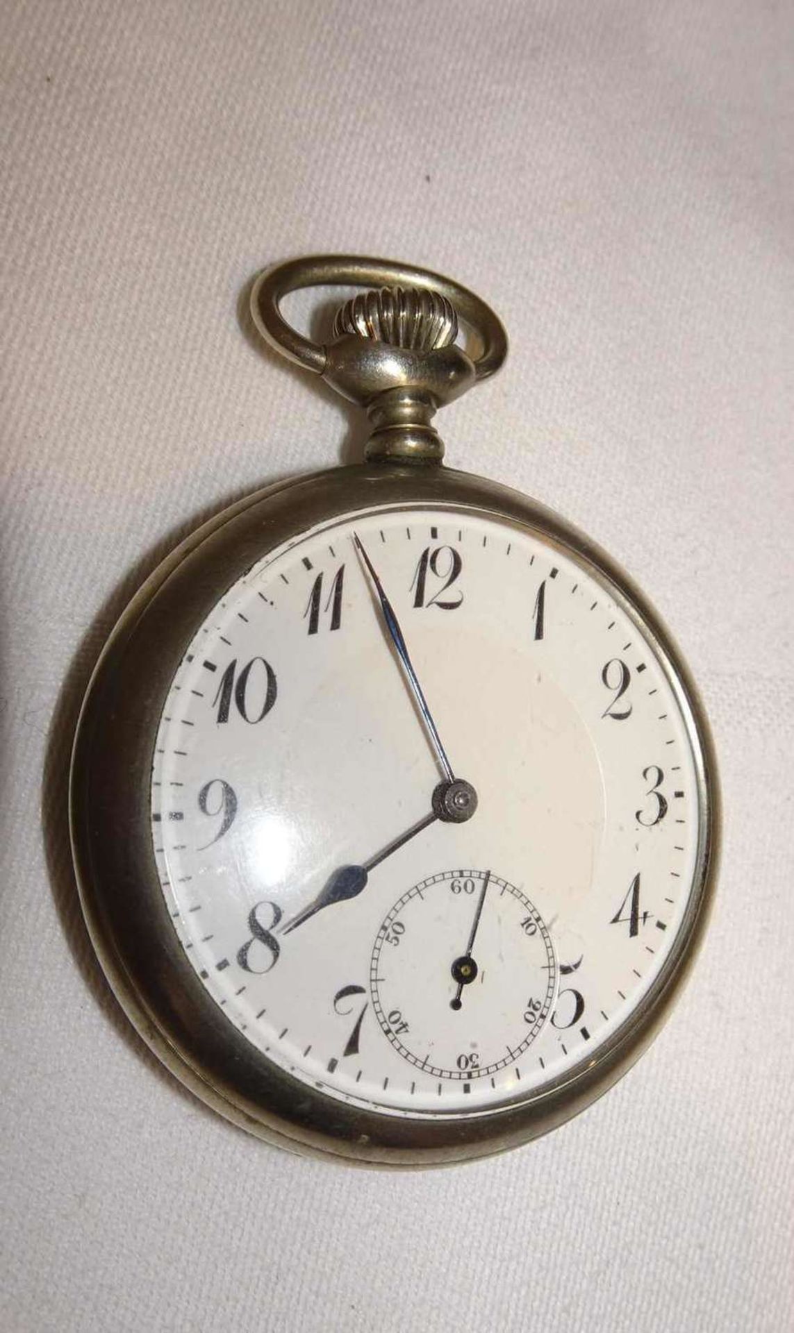 Junghans Taschenuhr, Funktion geprüft. Metallgehäuse. Junghans pocket watch, function checked.