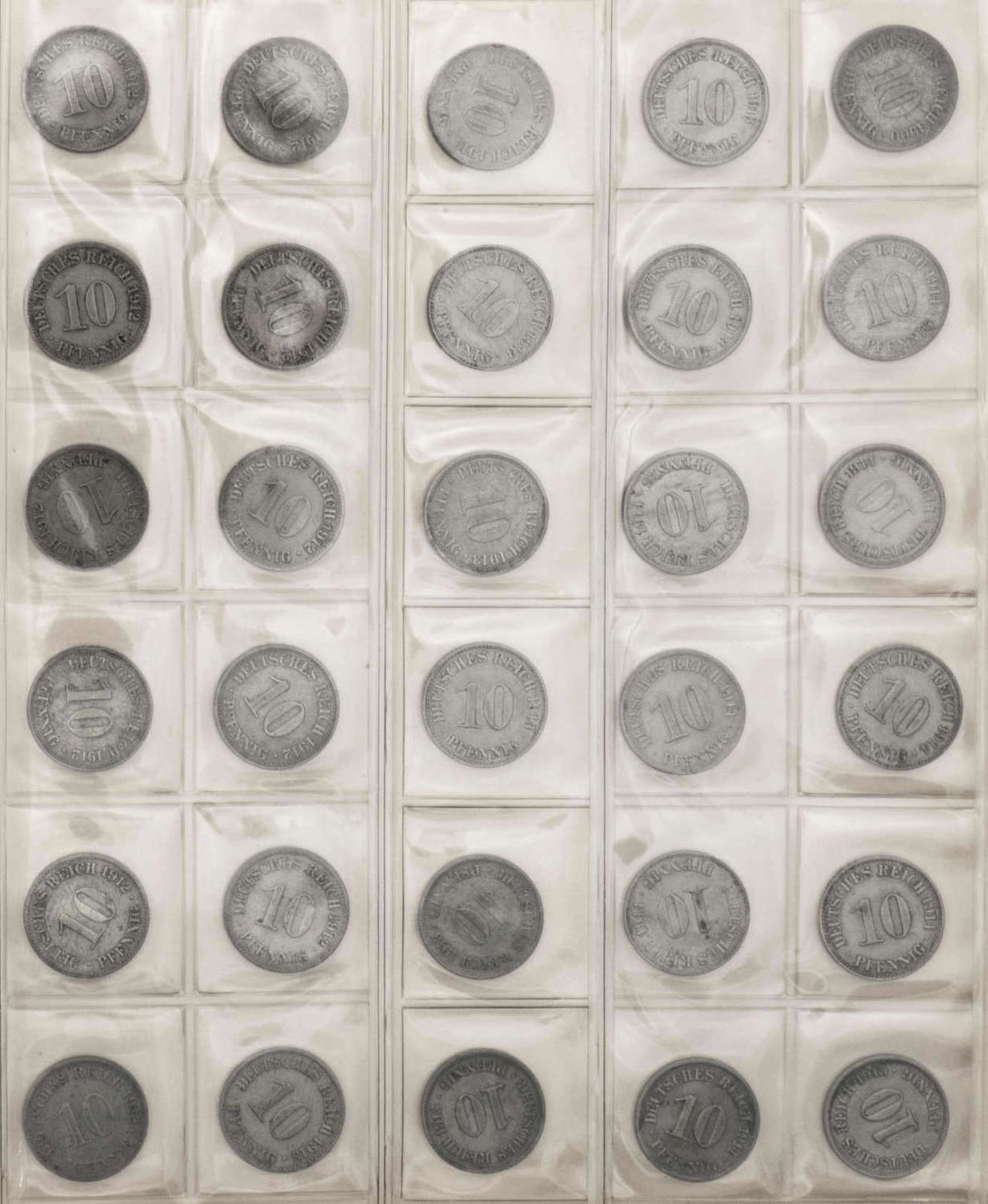Deutschland, Sammlung 5 Pfennig - 50 Pfennig - Münzen vom Kaiserreich bis BRD. Dabei auch 1.- DM - Image 6 of 12