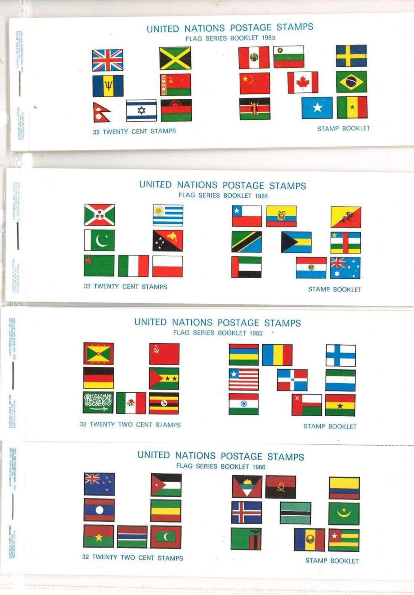 Kleine Sammlung Vereinte Nationen in 3 Spezialalben "Flaggen der Nationen", dabei auch - Bild 4 aus 5