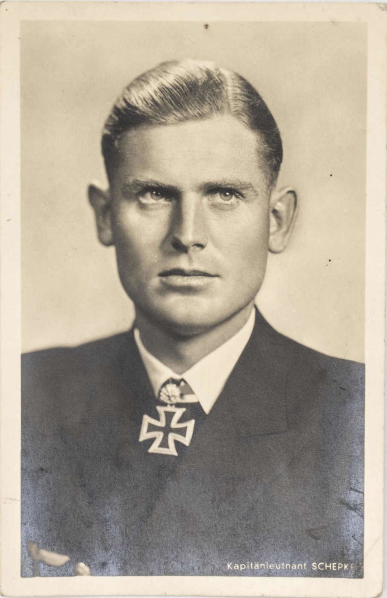 Drittes Reich, Ritterkreuzträger U - Boot Kapitänleutnant Schepke. Gefallen 1941. Ungelaufen. Third