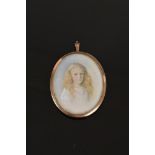 Dorothy P. Ward ARMS Dorothea Carnegie, painted at Kinnaird Castle Sep. 1912, painted on ivory,