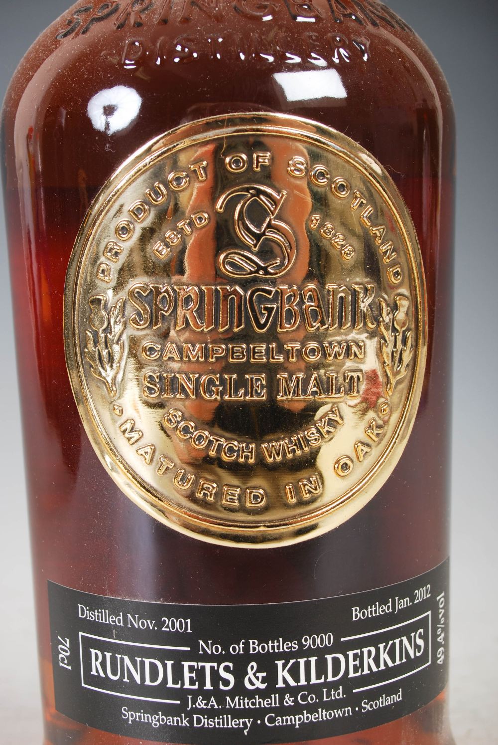 A boxed bottle of Springbank Campbeltown Single Malt Scotch Whisky, Distilled Nov. 2001, Bottled - Image 3 of 5