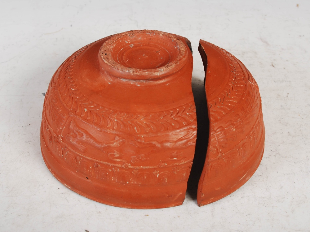 Antiquities- A collection of Ancient Roman terracotta pottery, comprising ; a shallow footed bowl - Image 40 of 48