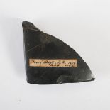 Oceanic Art- An Ancient Maori dark grey/ black stone Toki Adze fragment, New Zealand, with shaped