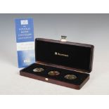 Westminster Mint, The Douglas Bader Centenary Gold 3-Coin Set, Limited edition number 14 of 50, with