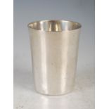 A George III silver beaker/ cup, London, 1801, makers mark of PB over AB over WB for Peter Ann &