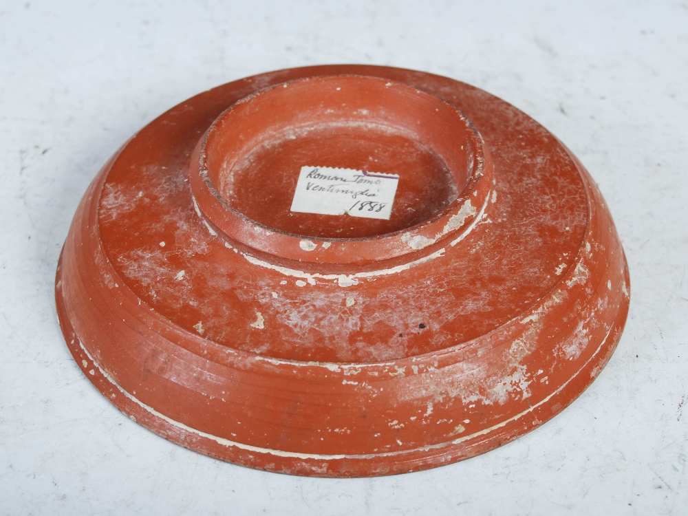 Antiquities- A collection of Ancient Roman terracotta pottery, comprising ; a shallow footed bowl - Image 24 of 48